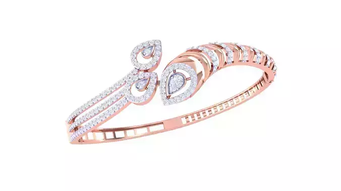 Women Bangle 3dm STL OBJ FBX Renders details