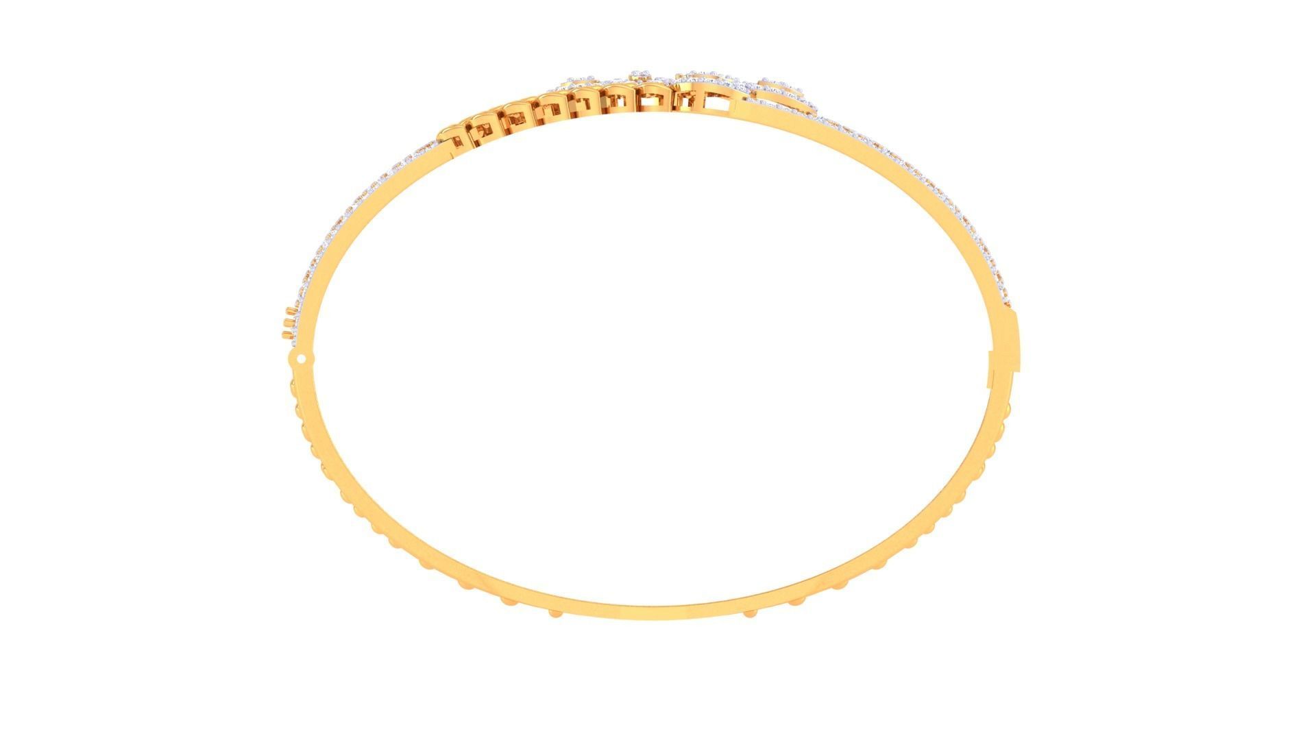 Women Bangle 3dm STL OBJ FBX Renders details 3D print model_4