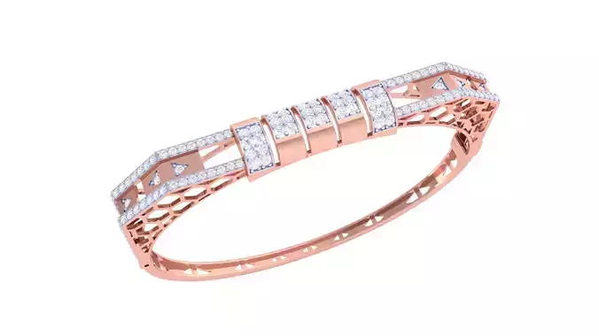Women Bangle 3dm STL OBJ FBX Renders details