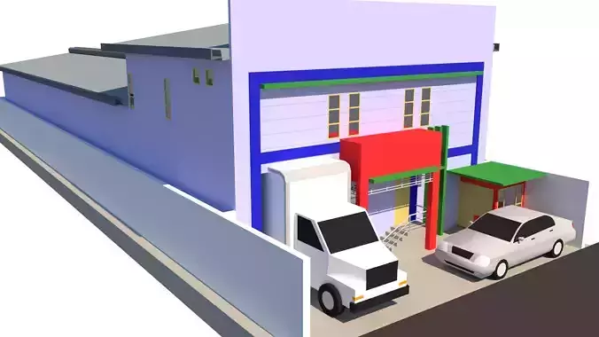 Warehouse - Factory 3D print model