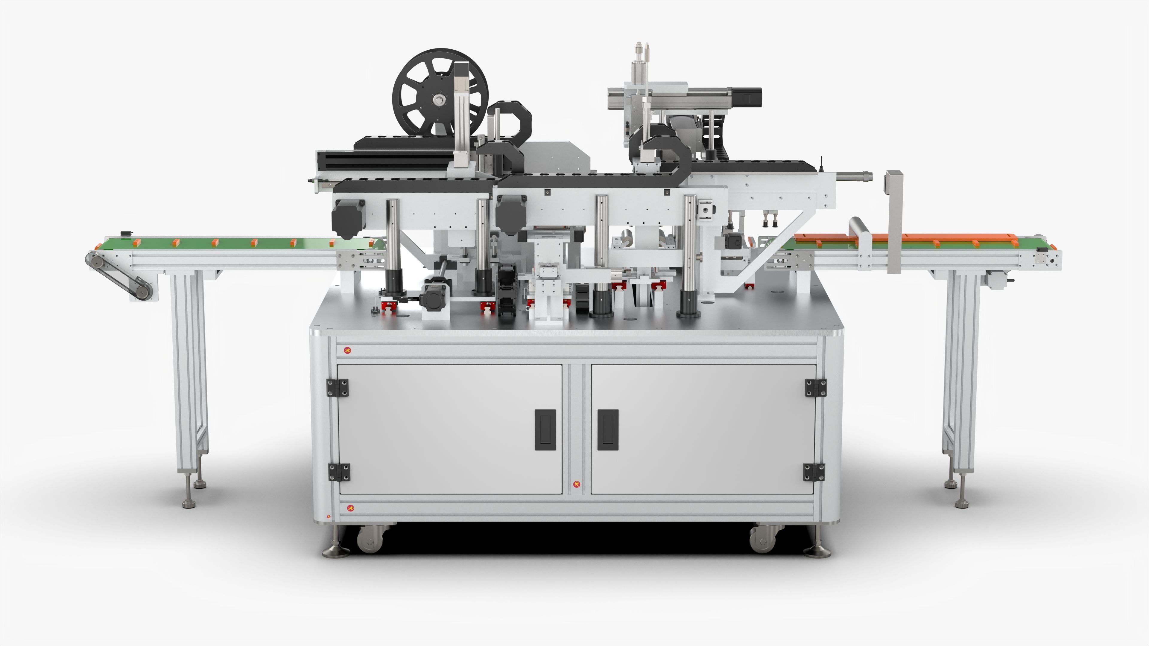 Automatic Polymer Battery Shaping and Labeling Machine 3D model_9