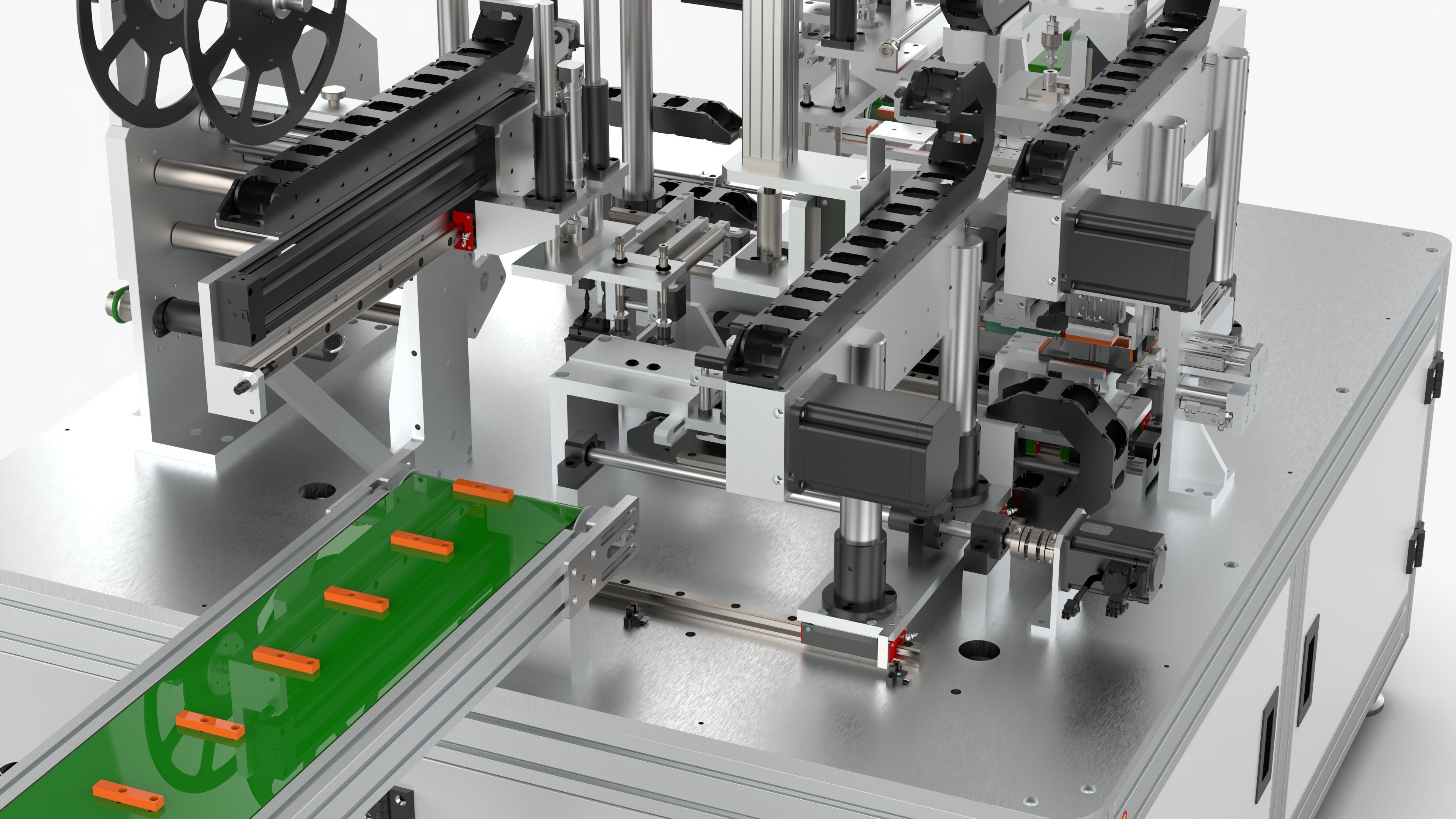 Automatic Polymer Battery Shaping and Labeling Machine 3D model_13