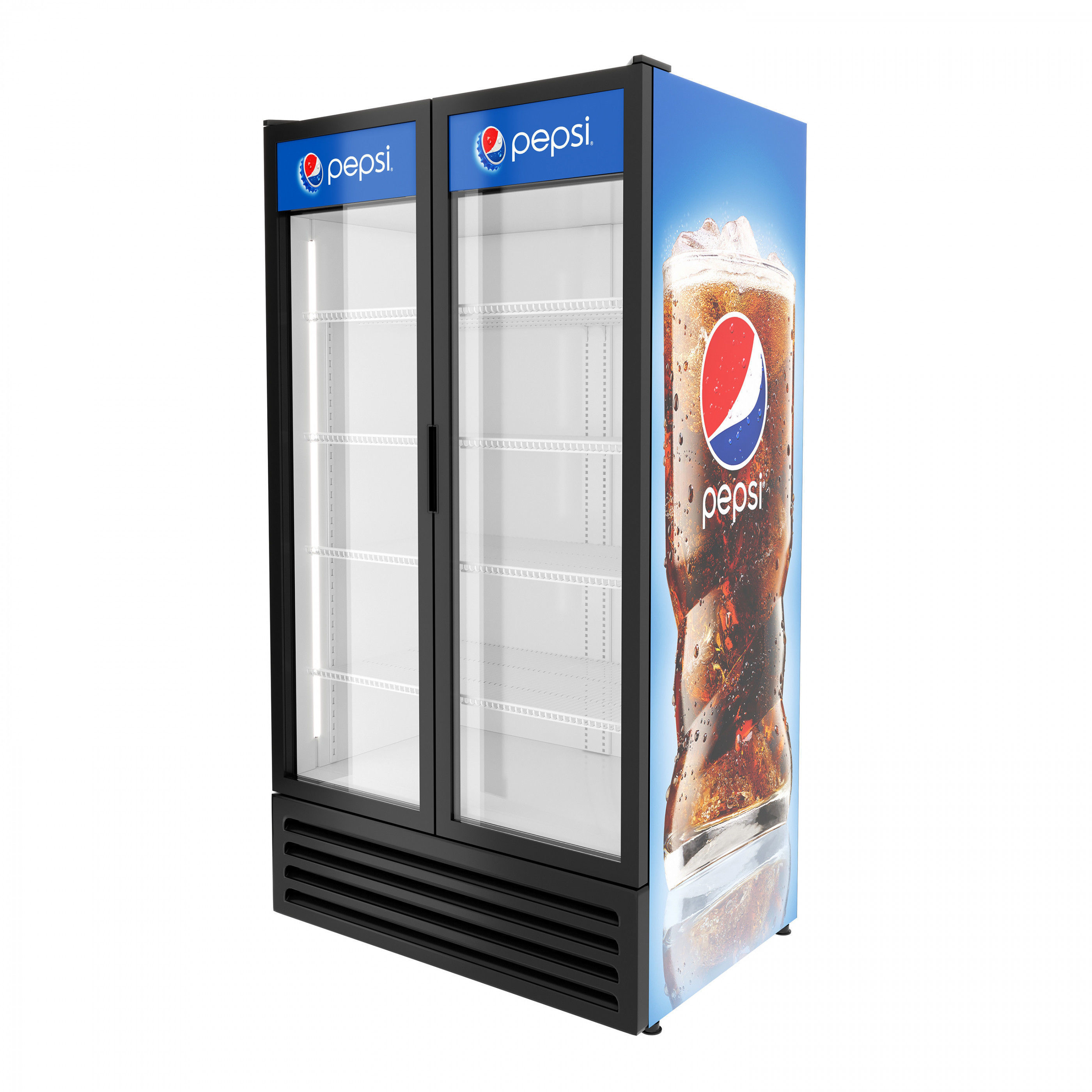 Double Door Cooler Pepsi 3D model_1