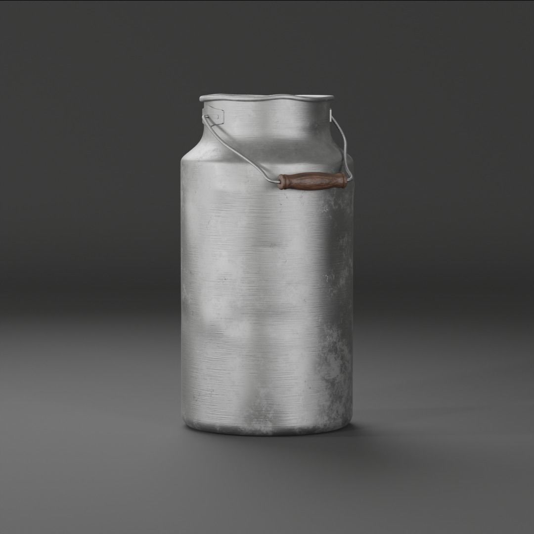 Milk Man Old Tools 3D model_1
