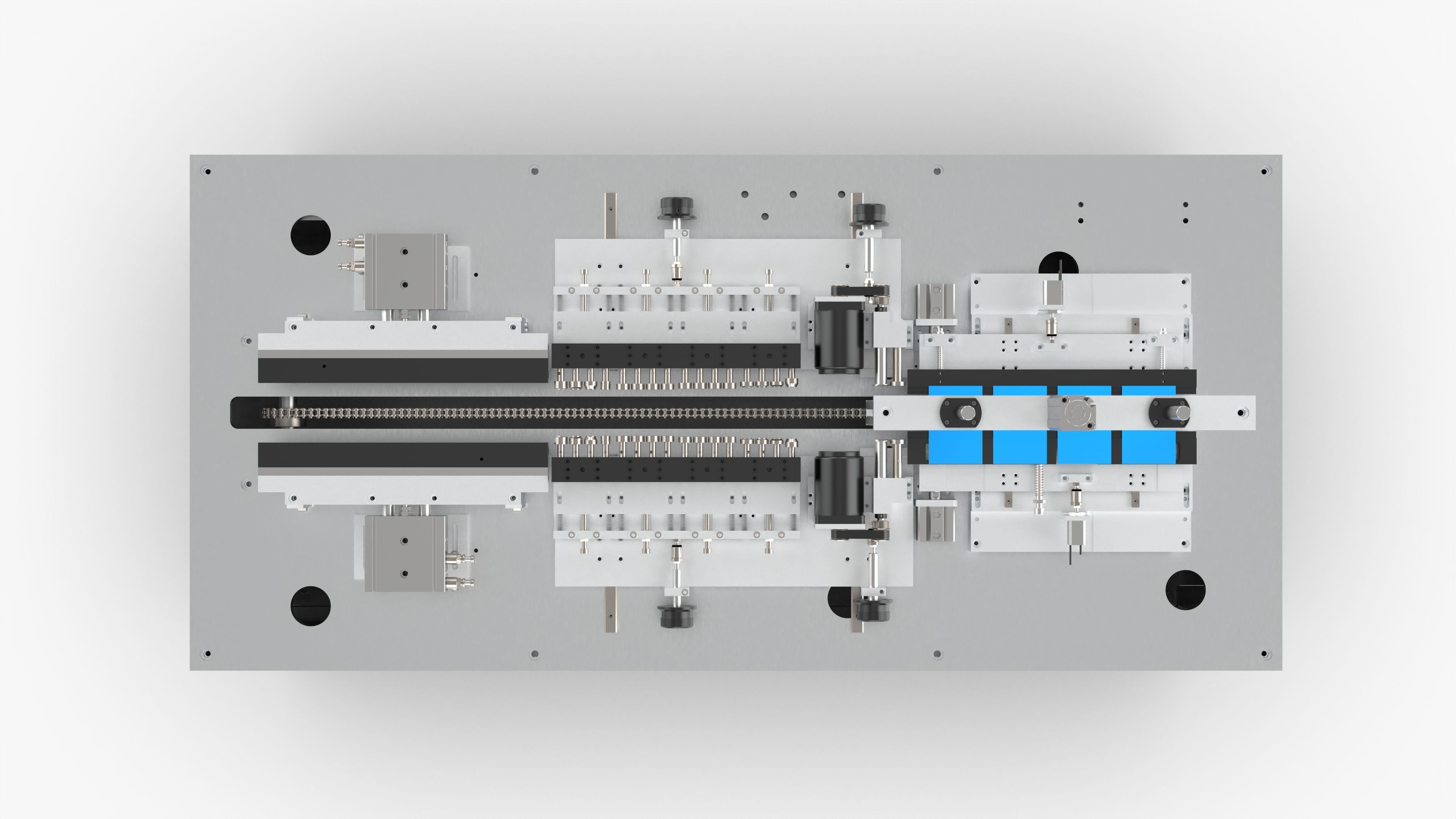 Automatic Polymer Battery Cutting Folding and Ironing Machine 3D model_12