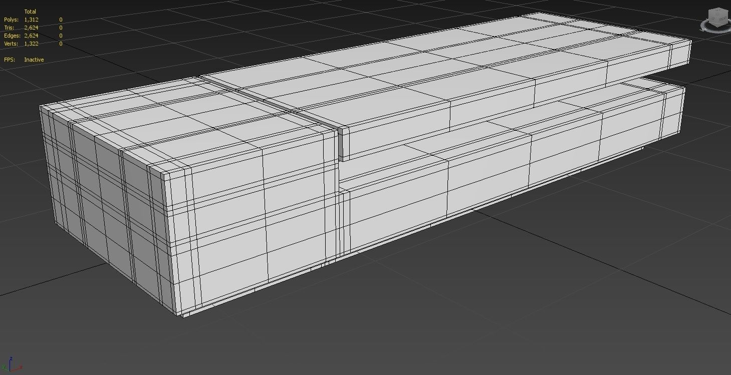 CoffeeTable  M05 Low-poly 3D model_6