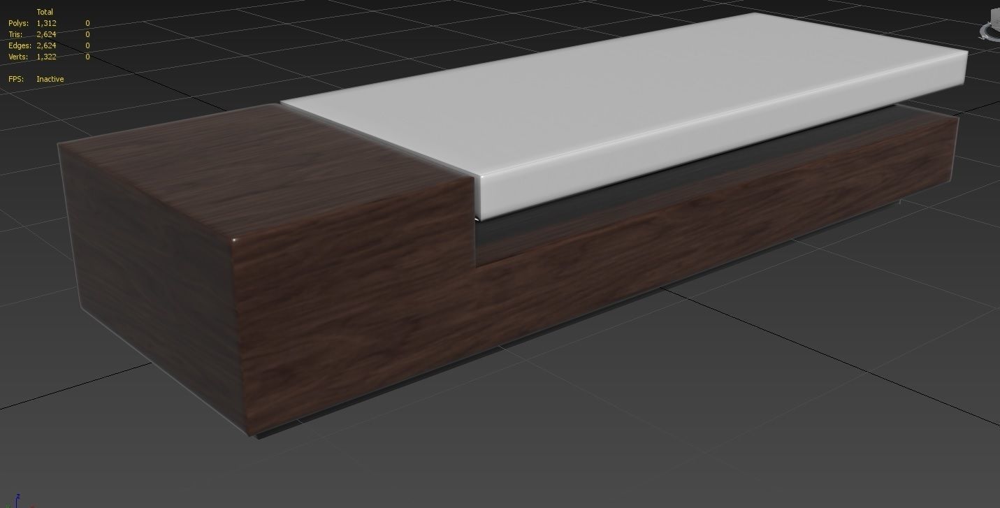 CoffeeTable  M05 Low-poly 3D model_1