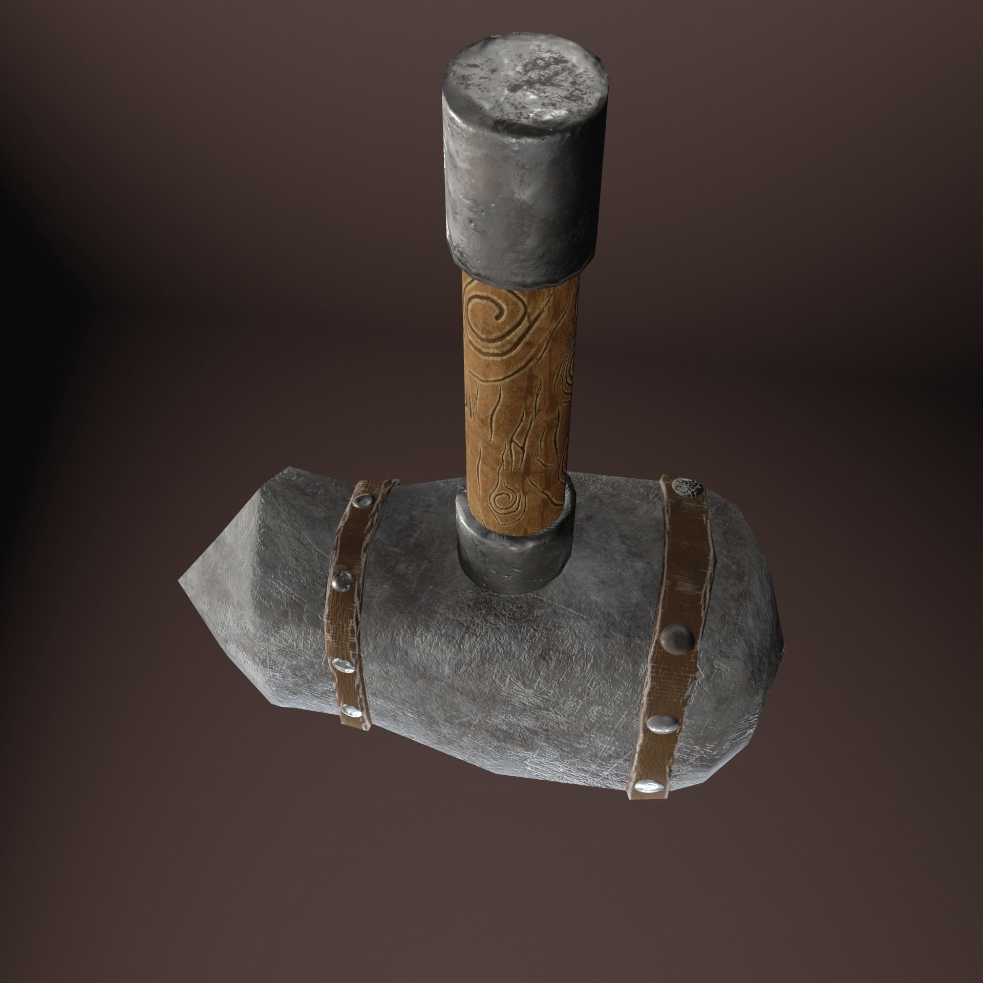 Hammer Low-poly 3D model Low-poly 3D model_6