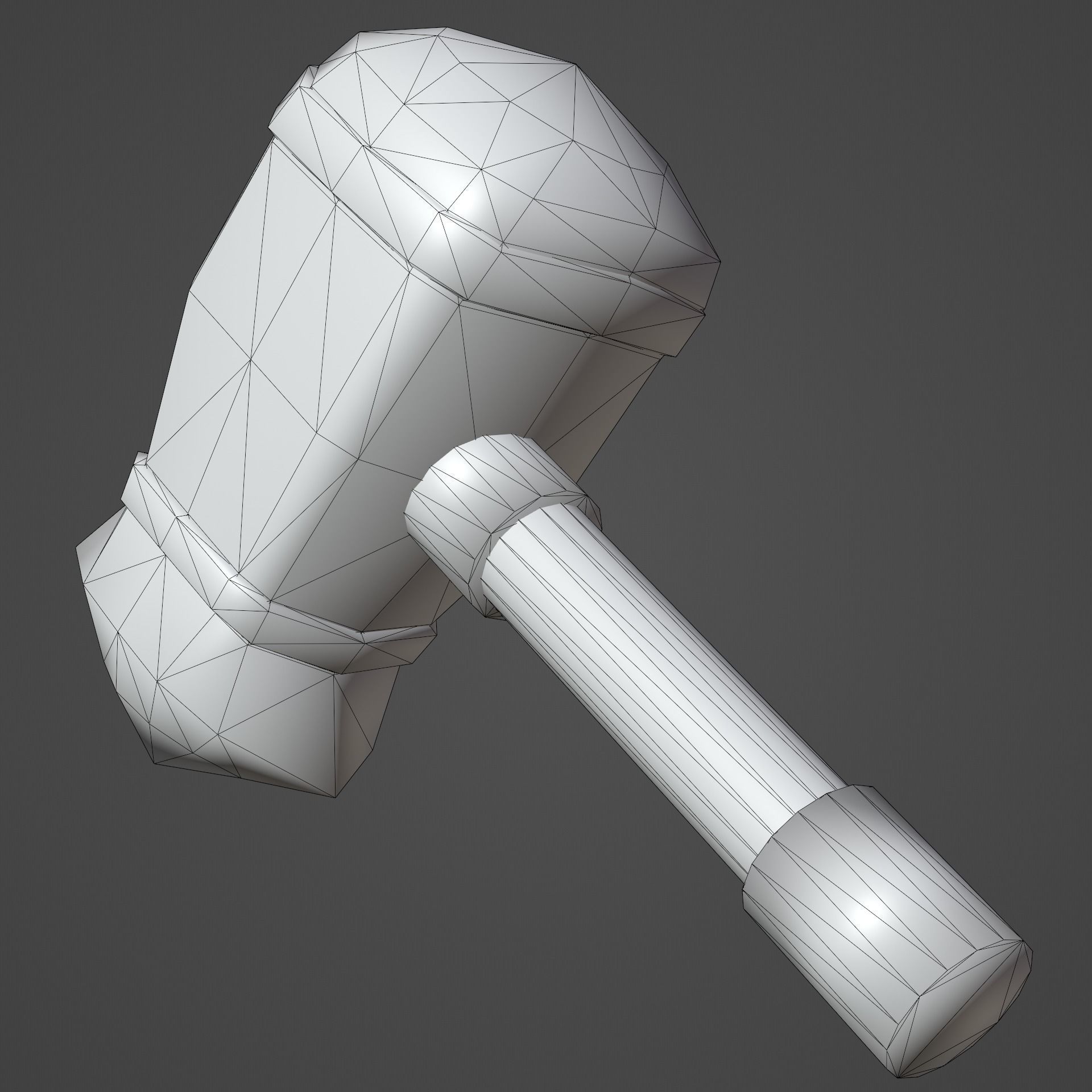 Hammer Low-poly 3D model Low-poly 3D model_10