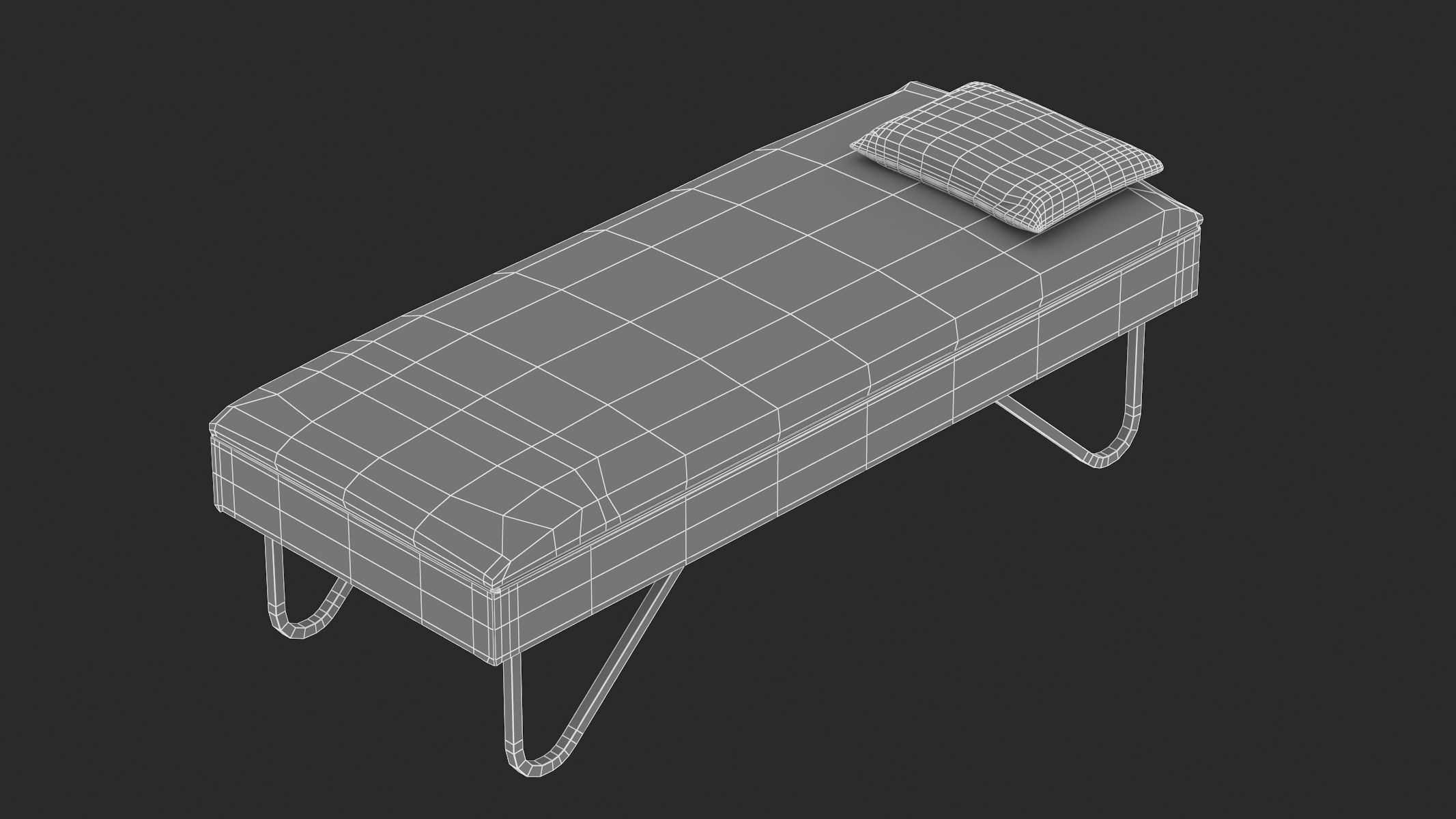 Medical Couches Recovery PBR Realistic 3D model_8