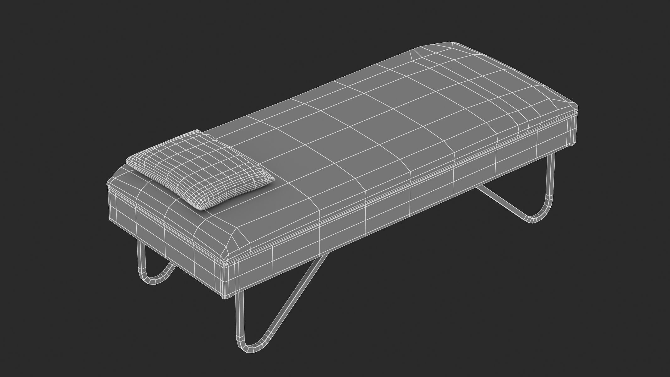 Medical Couches Recovery PBR Realistic 3D model_6