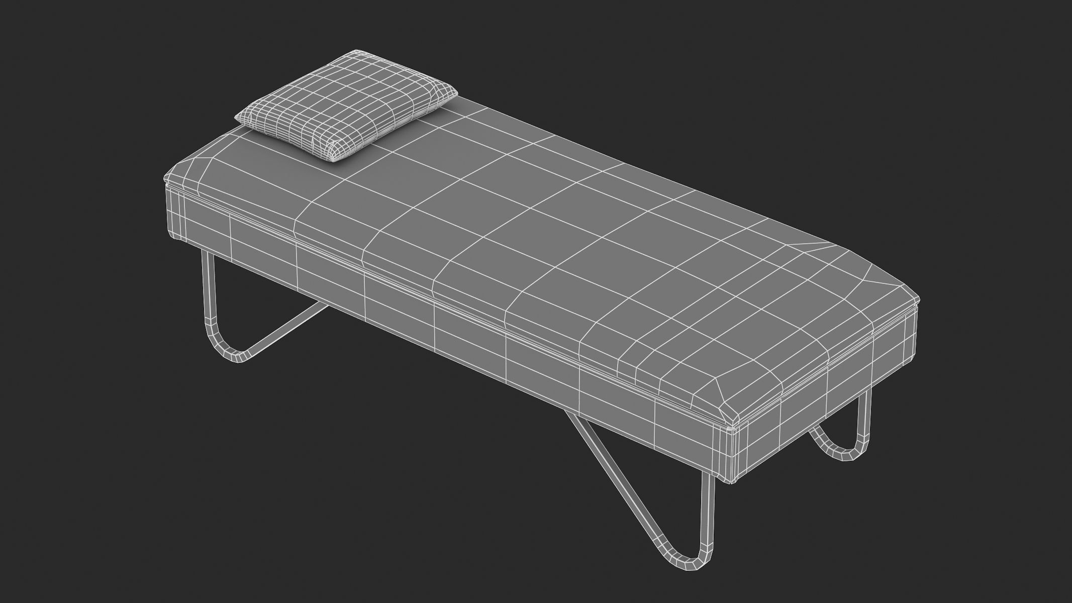 Medical Couches Recovery PBR Realistic 3D model_9