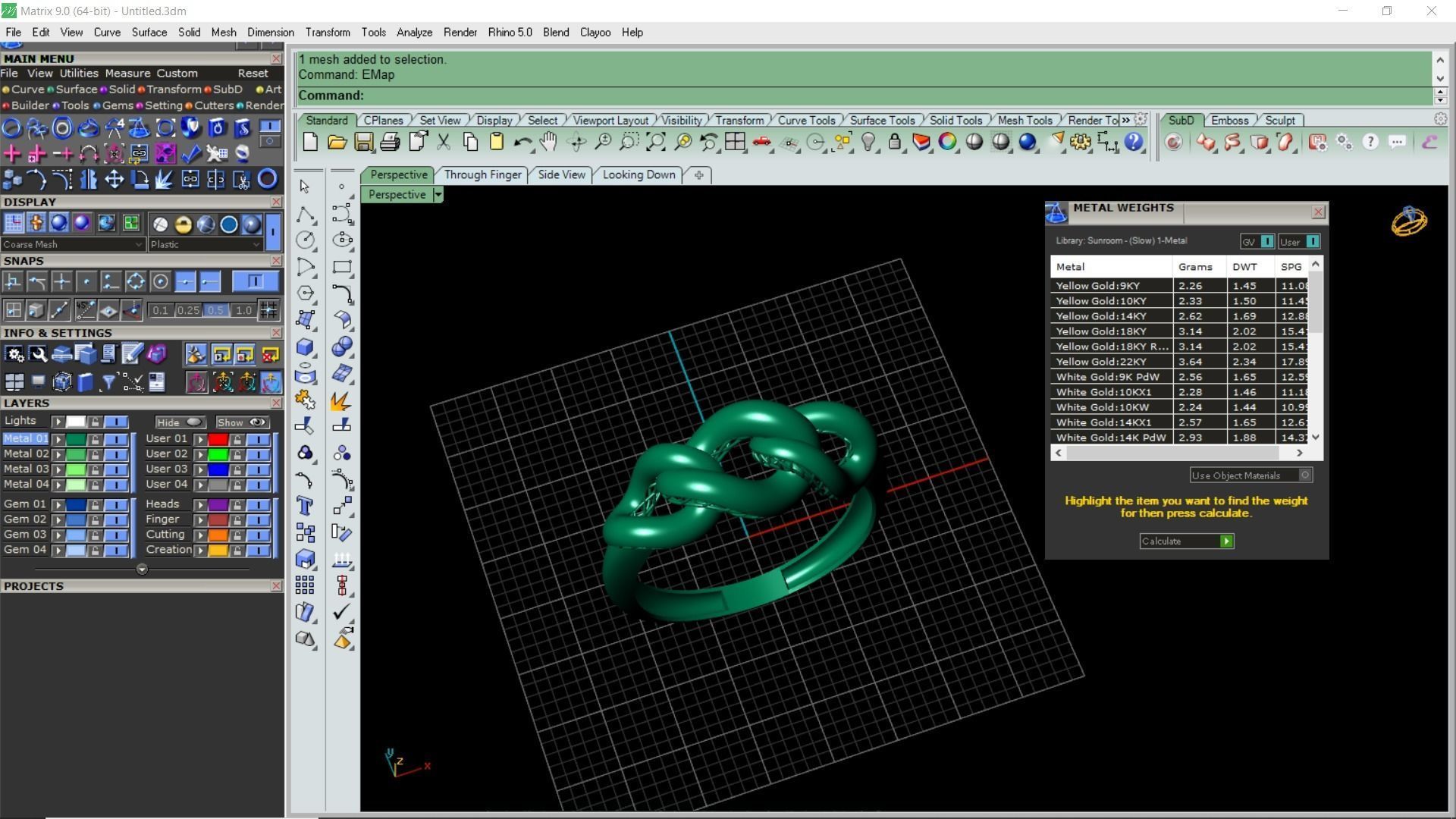 3 piece chain ring 3D print model_22