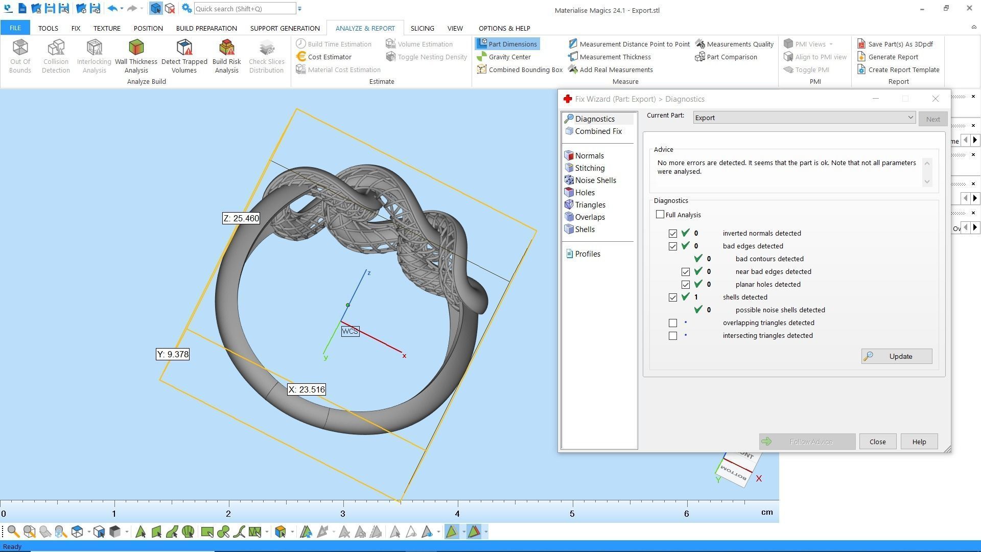 3 piece chain ring 3D print model_3