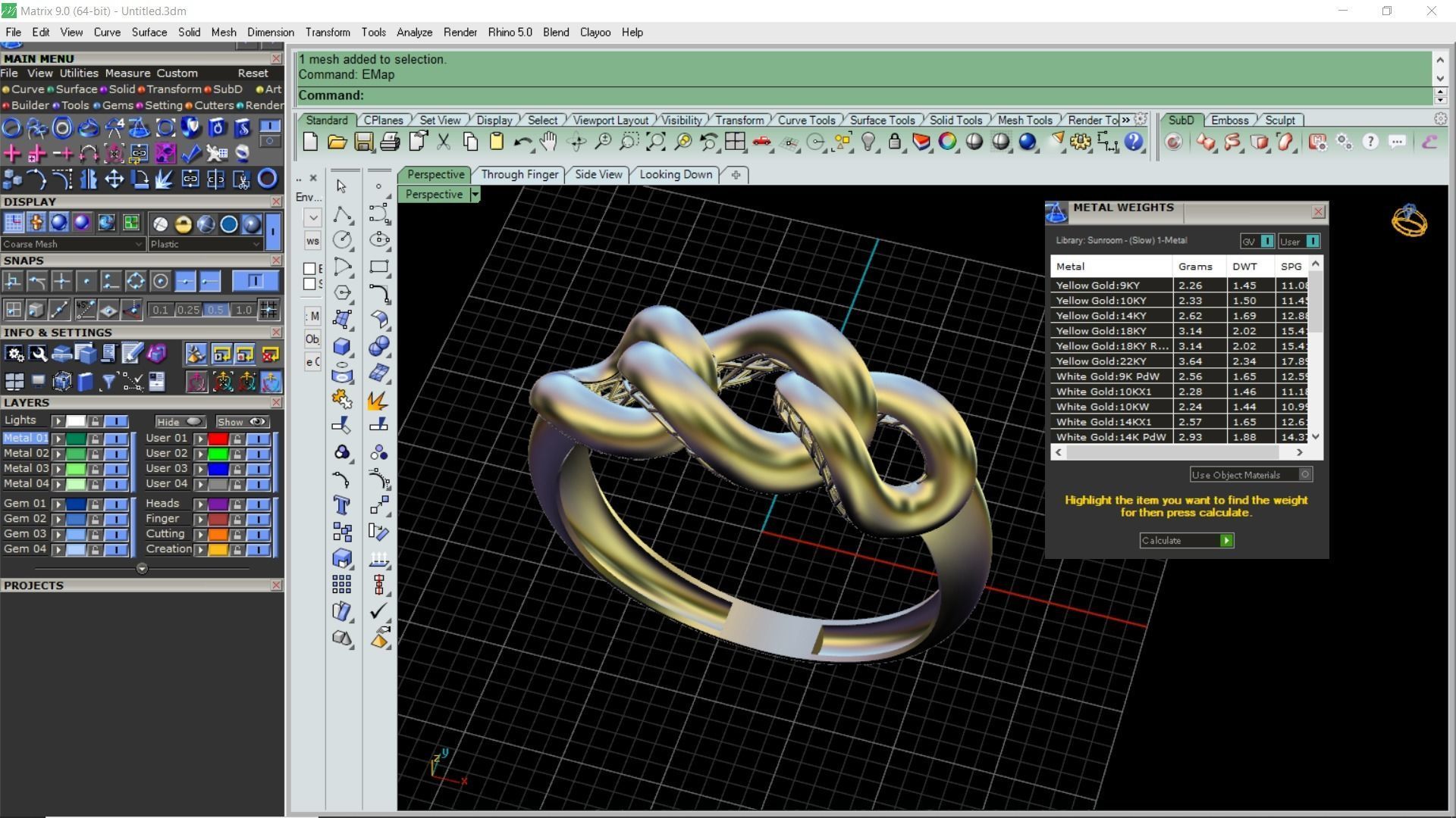 3 piece chain ring 3D print model_19