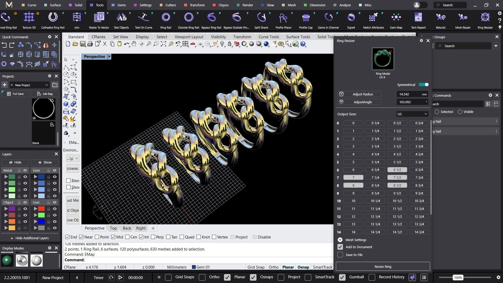 3 piece chain ring 3D print model_24