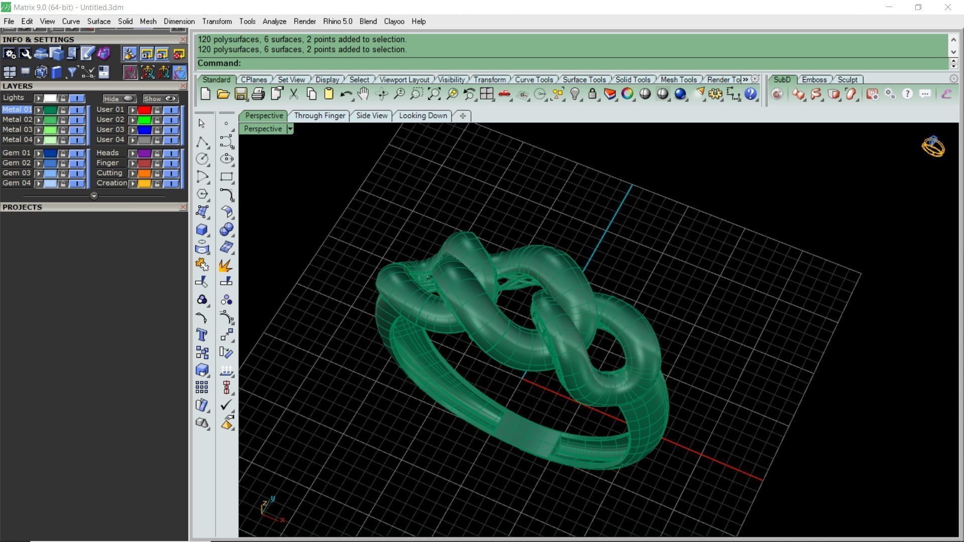 3 piece chain ring 3D print model_6
