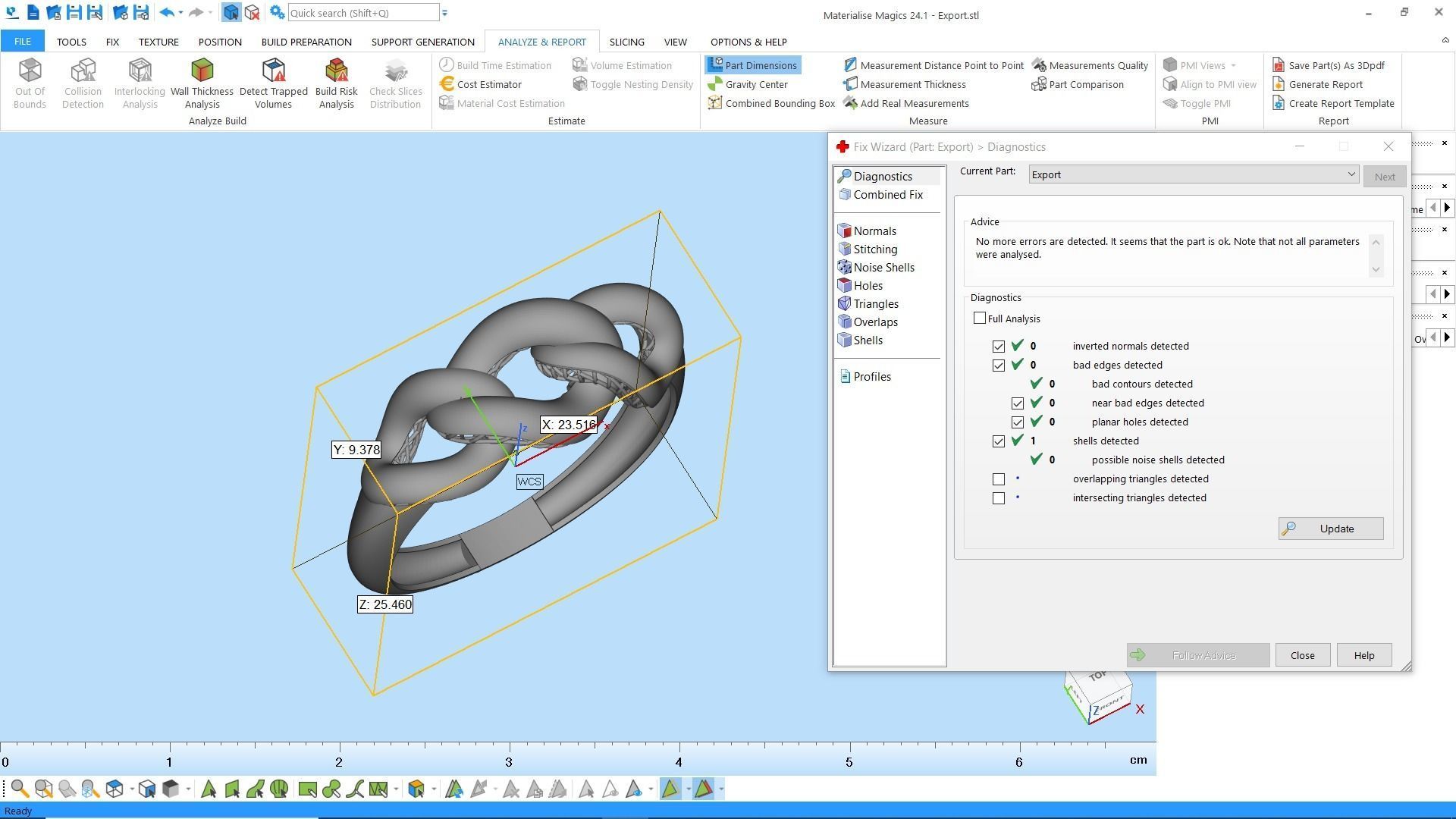 3 piece chain ring 3D print model_8