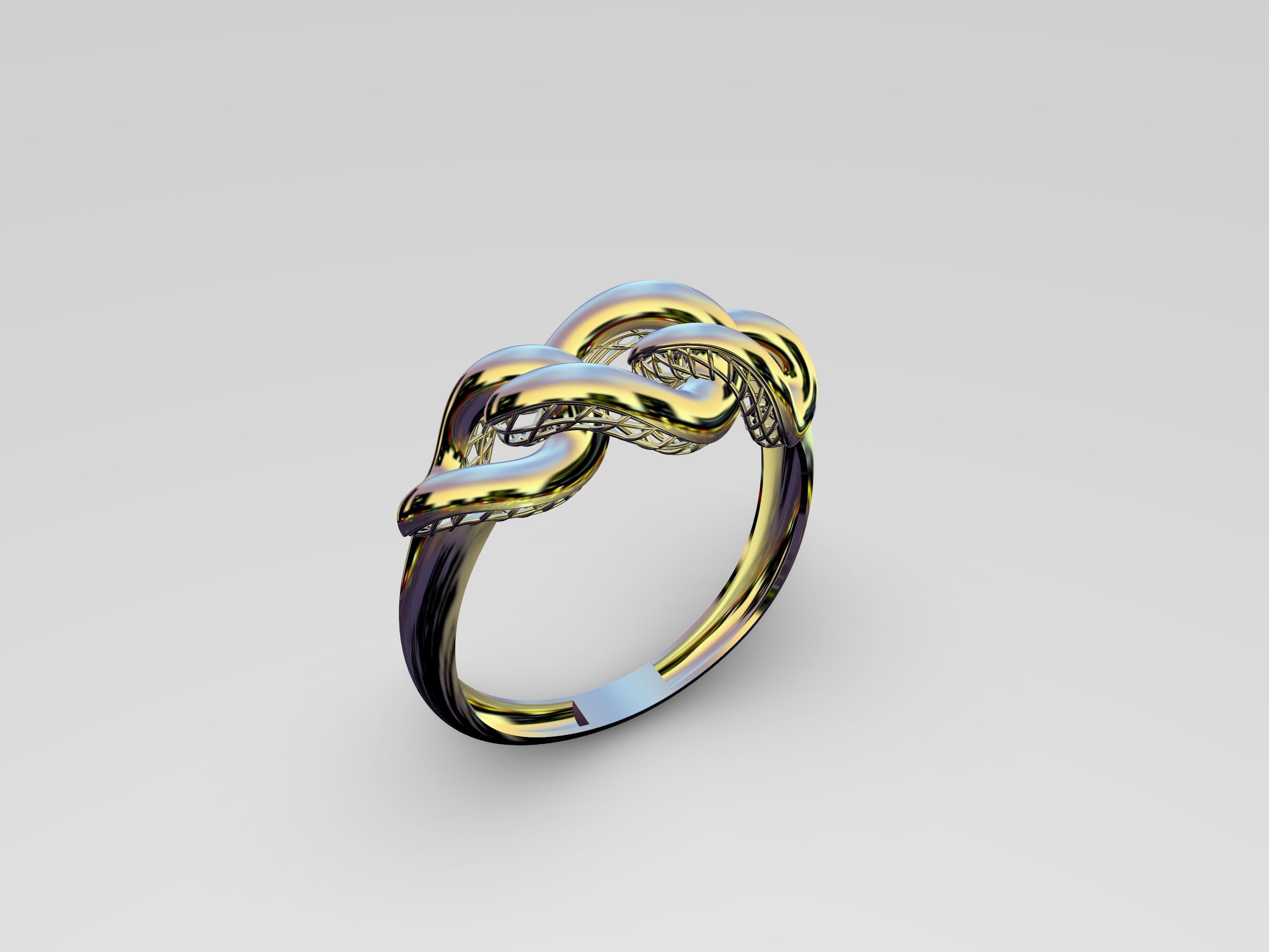 3 piece chain ring 3D print model_4