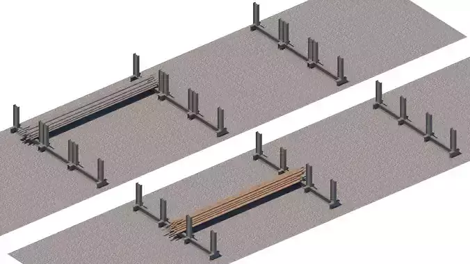 Rebar Stockyard For Construction Site