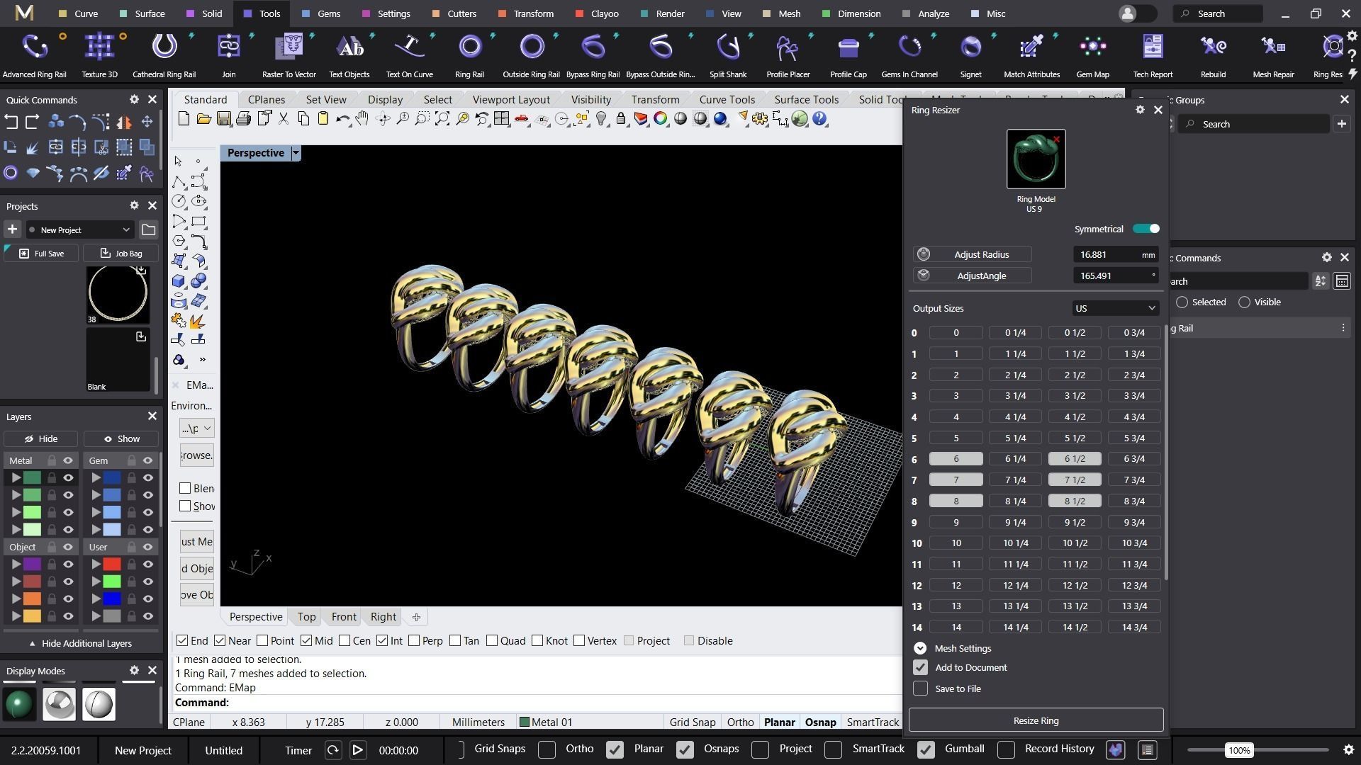 2 chain rings 3D print model_1