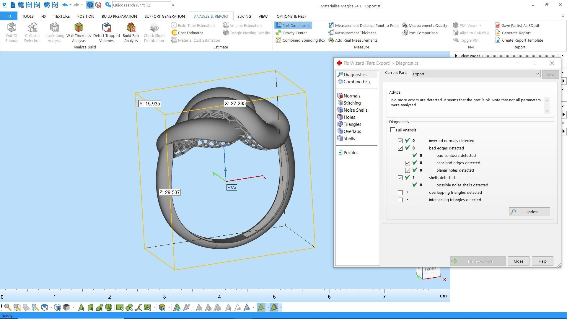 2 chain rings 3D print model_2