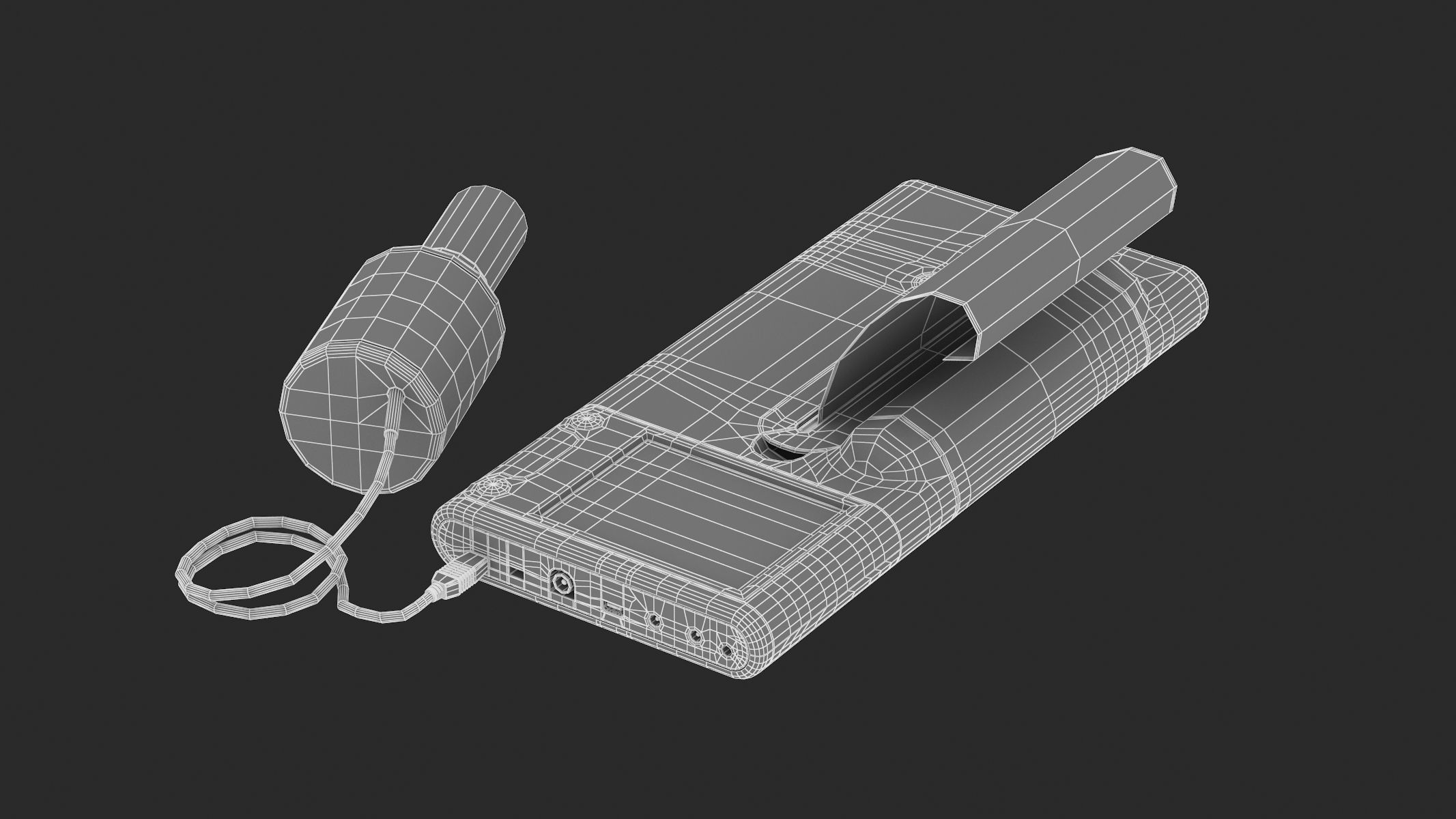 Medical Spirometer PBR Realistic 3D model_15