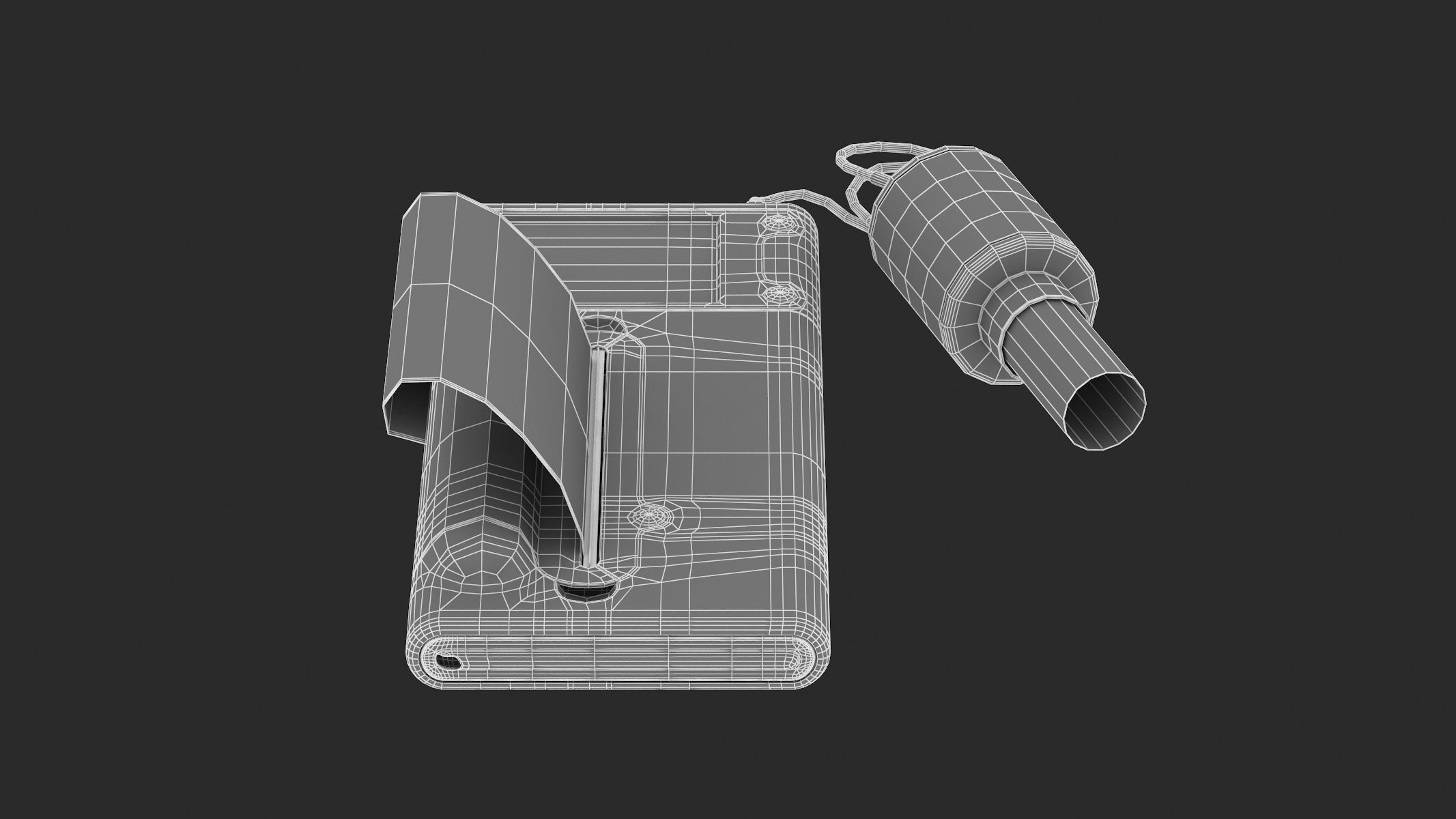 Medical Spirometer PBR Realistic 3D model_12