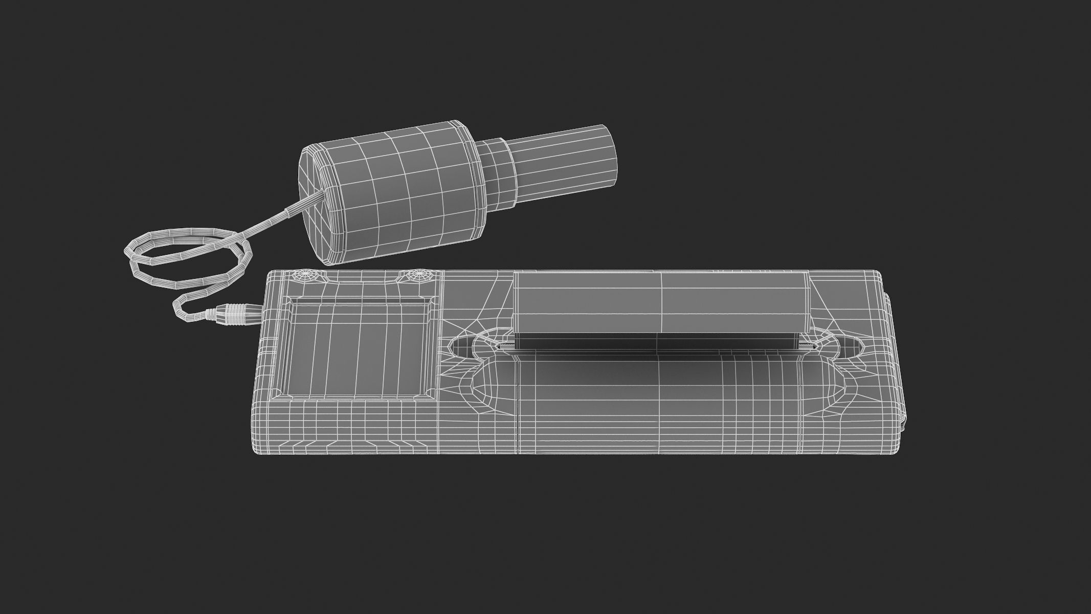 Medical Spirometer PBR Realistic 3D model_14