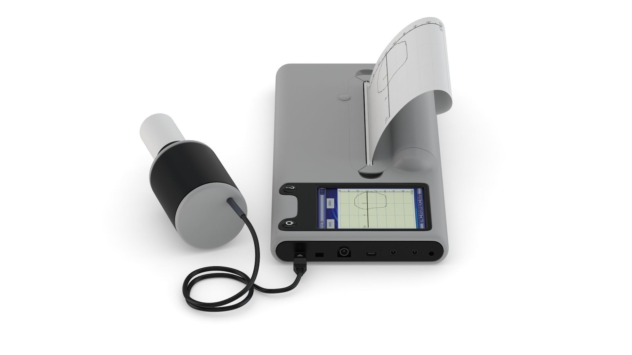 Medical Spirometer PBR Realistic 3D model_6