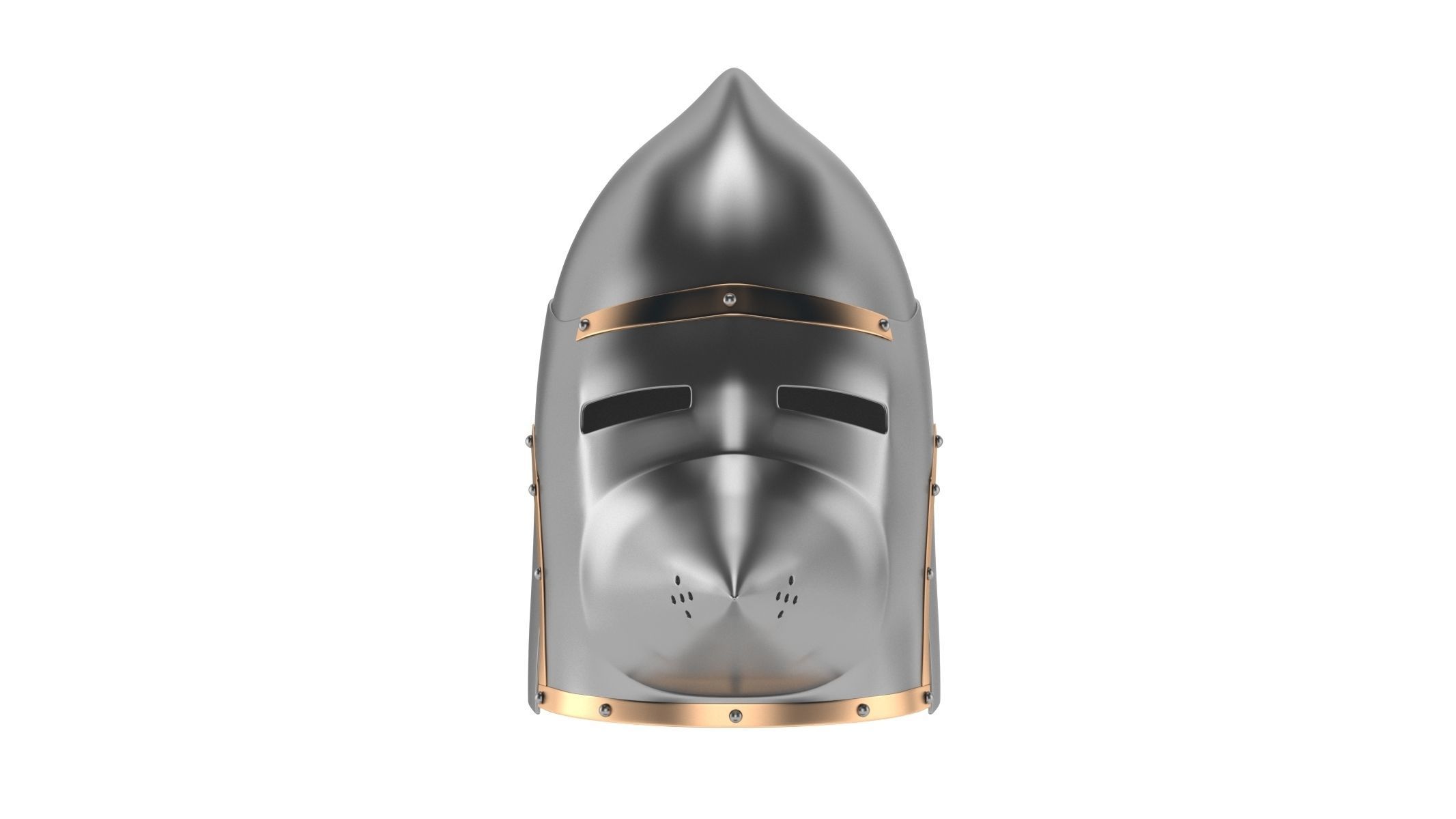 Medieval Helmet 02 3D model_2