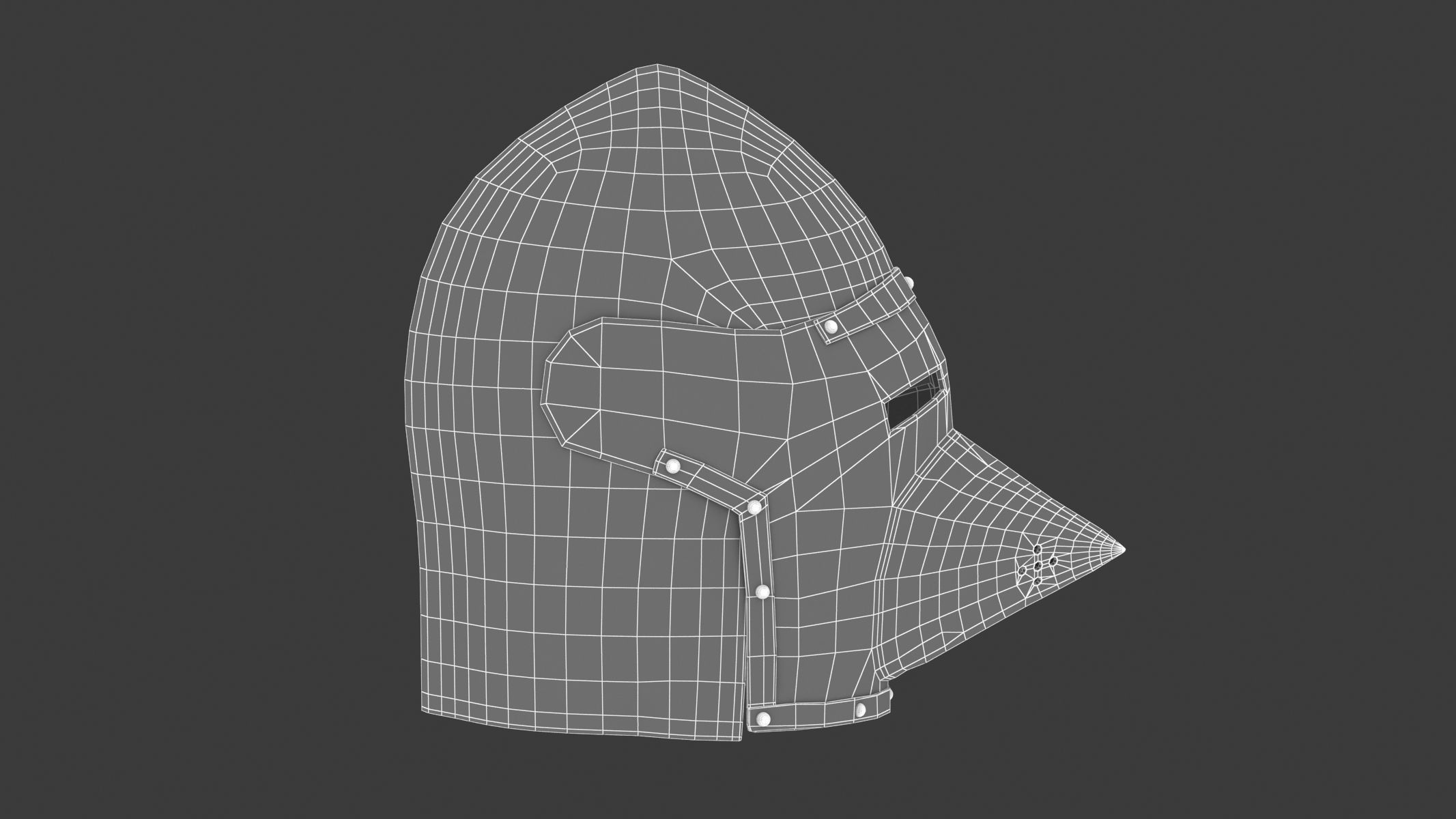 Medieval Helmet 02 3D model_13