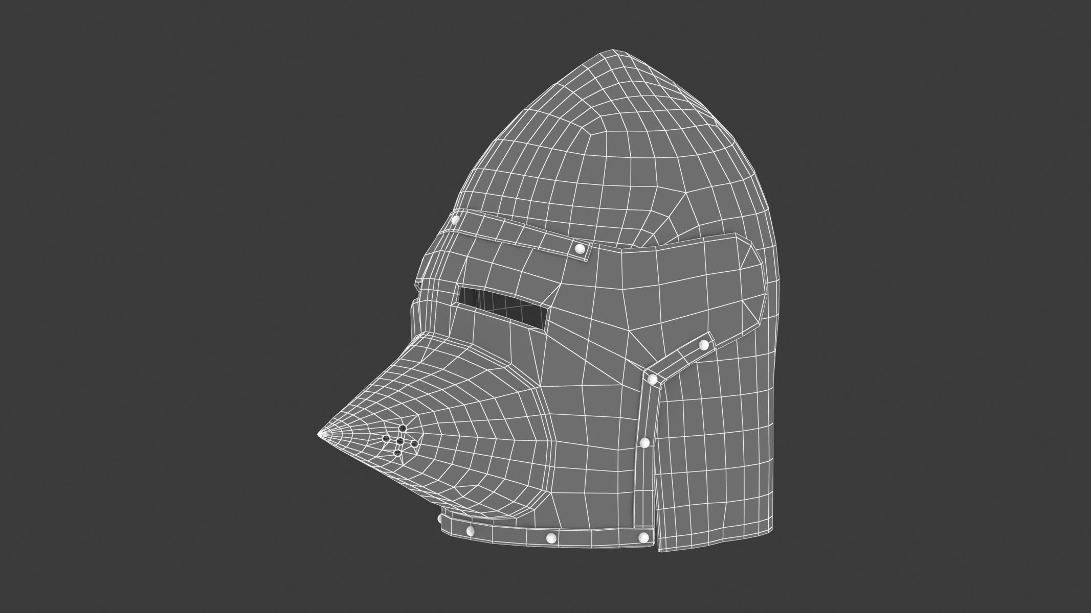 Medieval Helmet 02 3D model_10