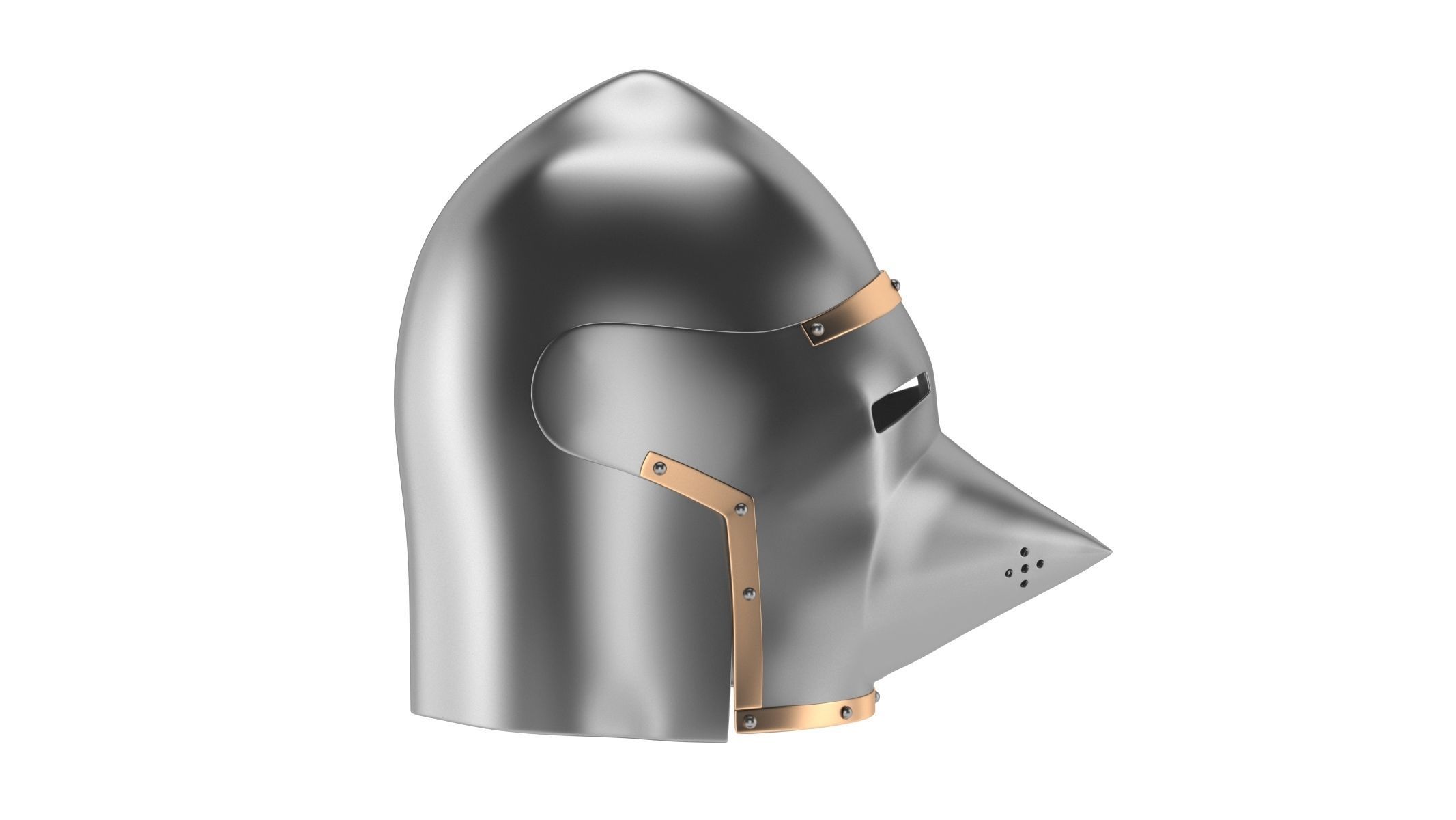 Medieval Helmet 02 3D model_4