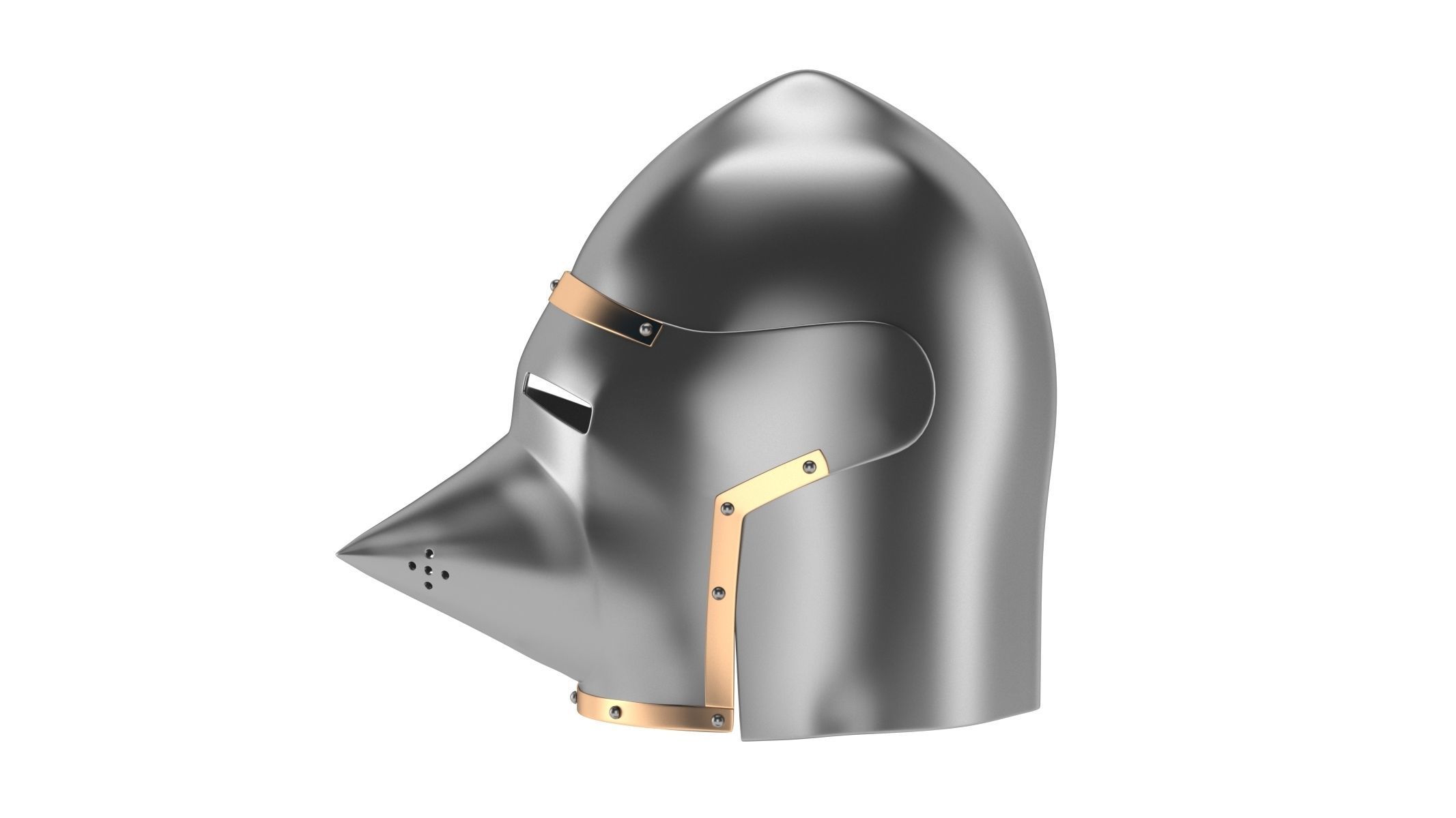 Medieval Helmet 02 3D model_7