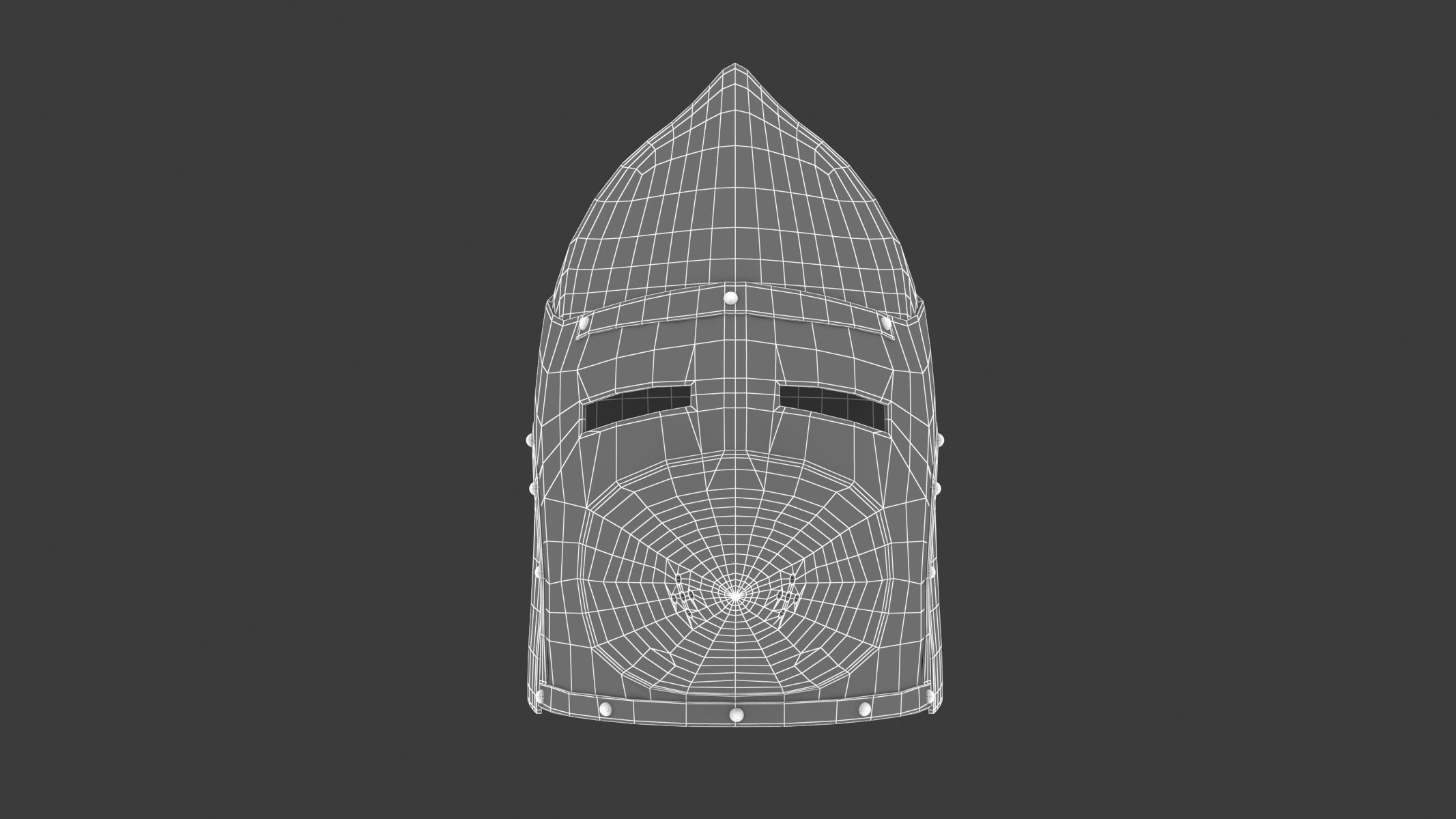 Medieval Helmet 02 3D model_11