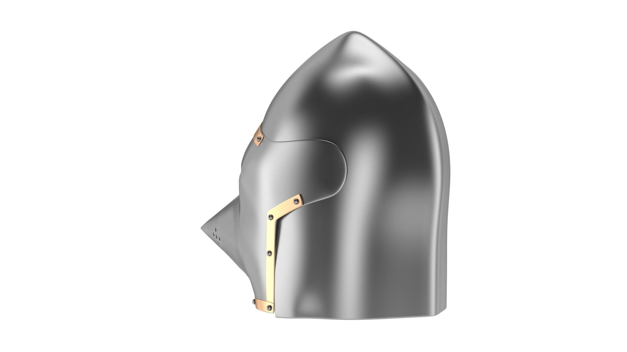 Medieval Helmet 02 3D model_6