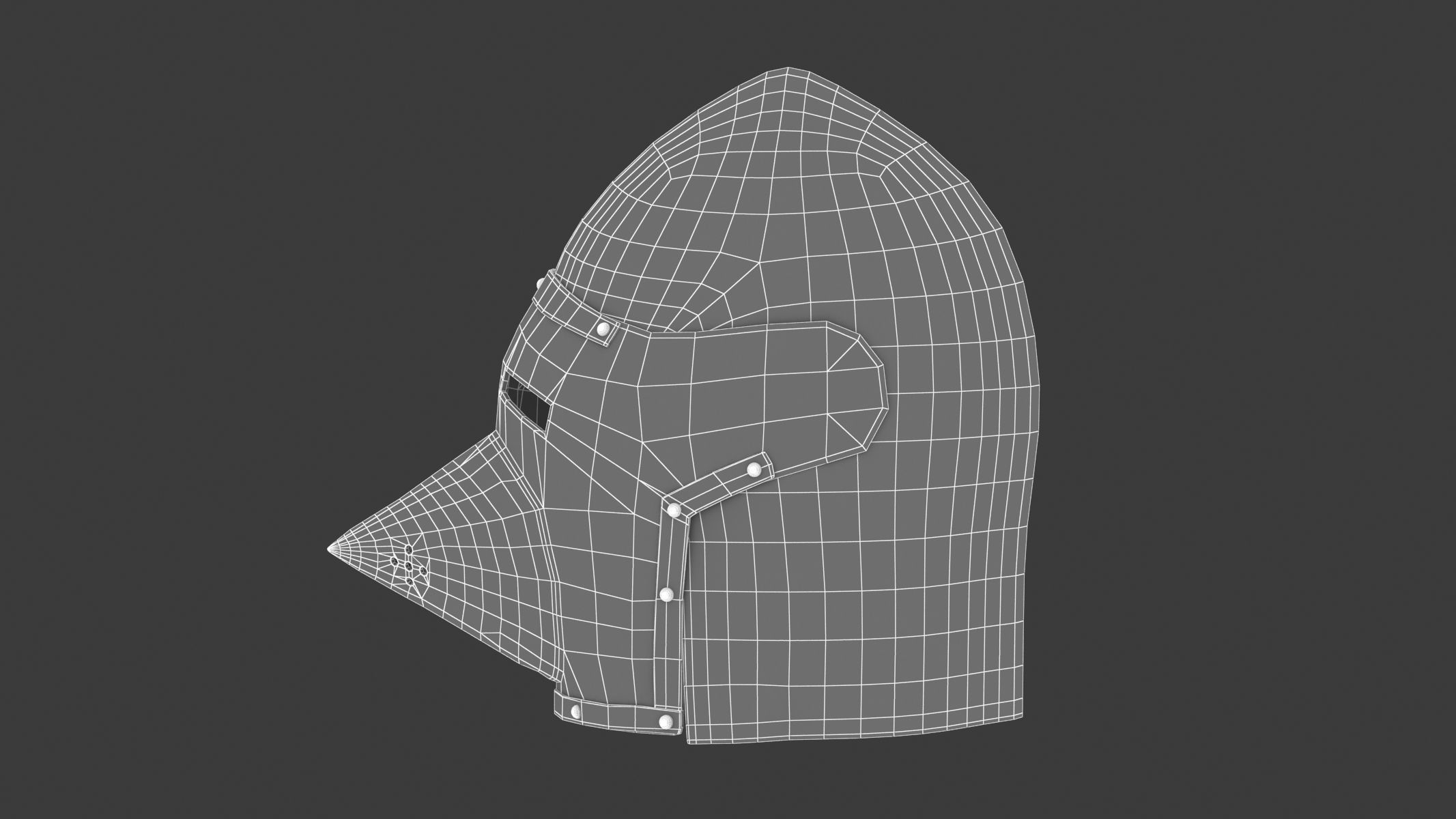 Medieval Helmet 02 3D model_16