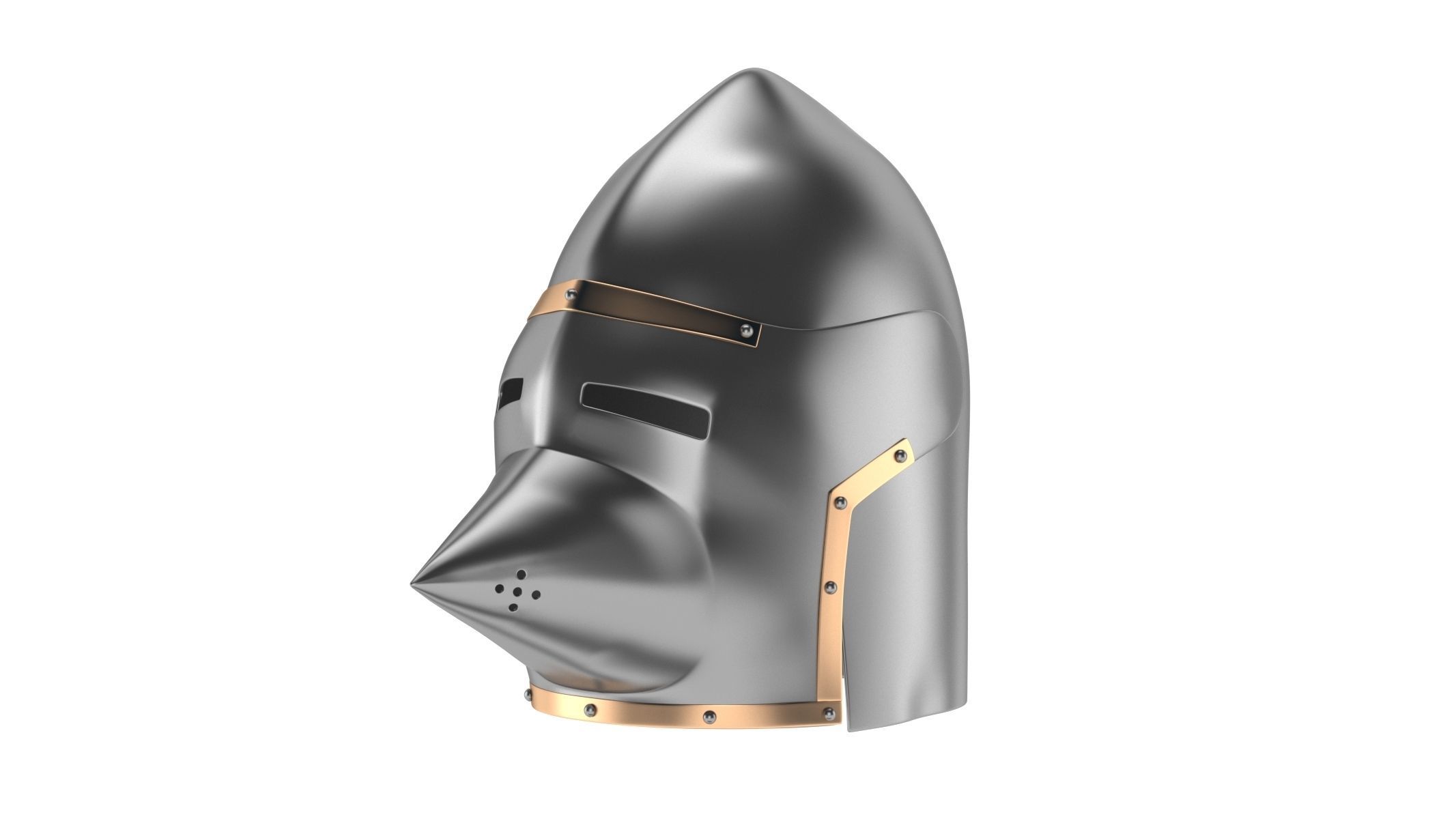 Medieval Helmet 02 3D model_8