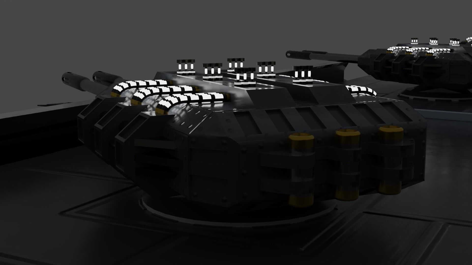 Scimitar-class Attack destroyer Low-poly 3D model_5