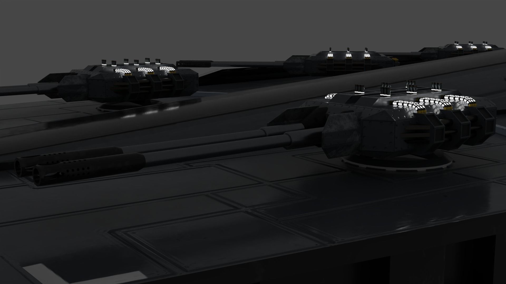 Scimitar-class Attack destroyer Low-poly 3D model_3