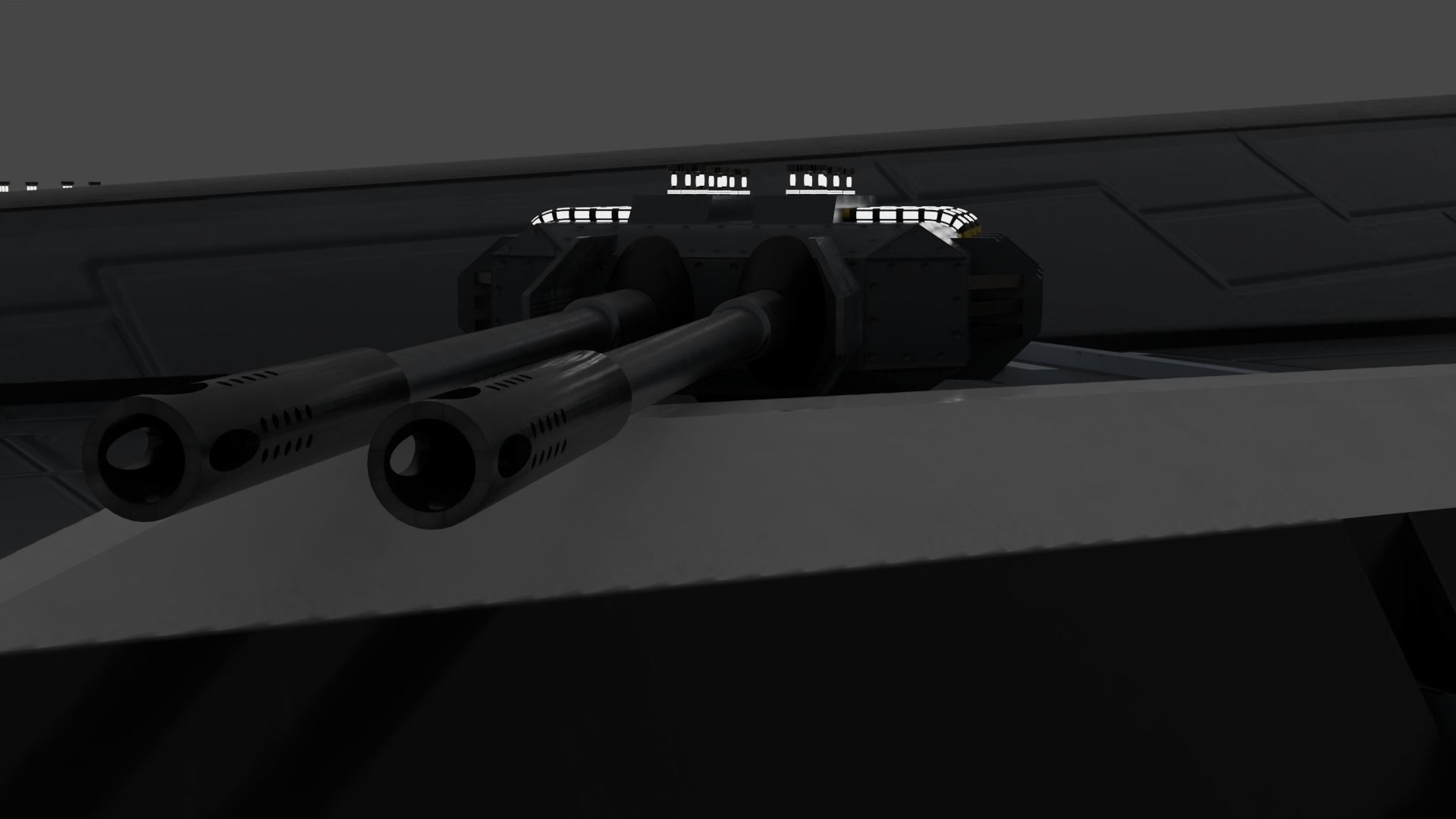 Scimitar-class Attack destroyer Low-poly 3D model_4