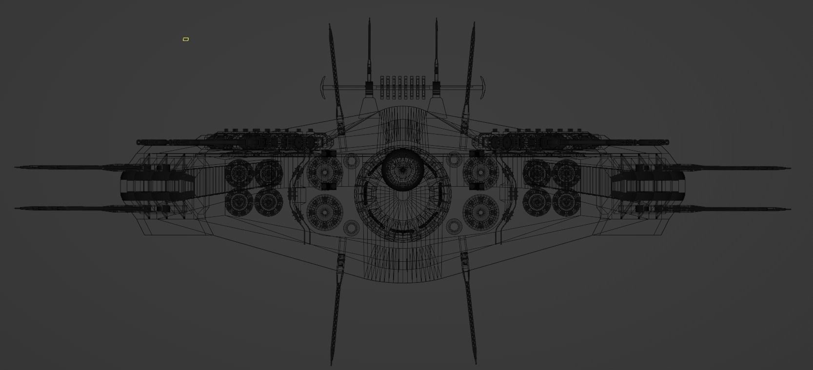 Scimitar-class Attack destroyer Low-poly 3D model_10