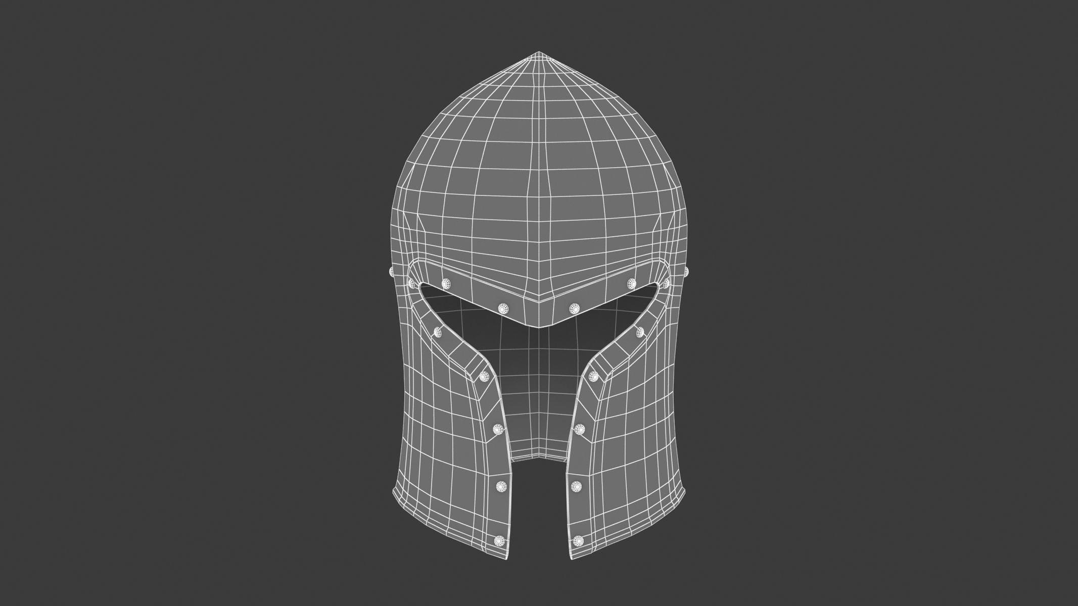 Medieval Helmet 03 3D model_11