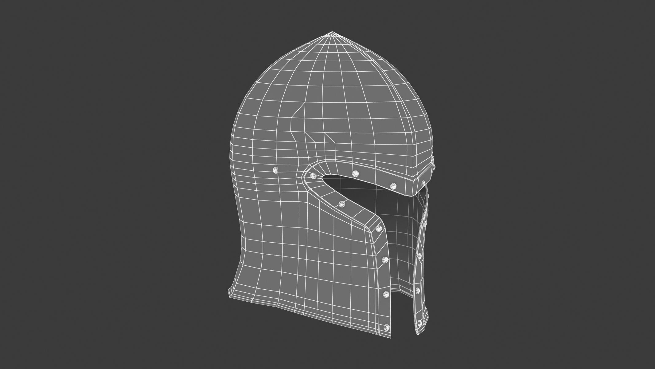 Medieval Helmet 03 3D model_12