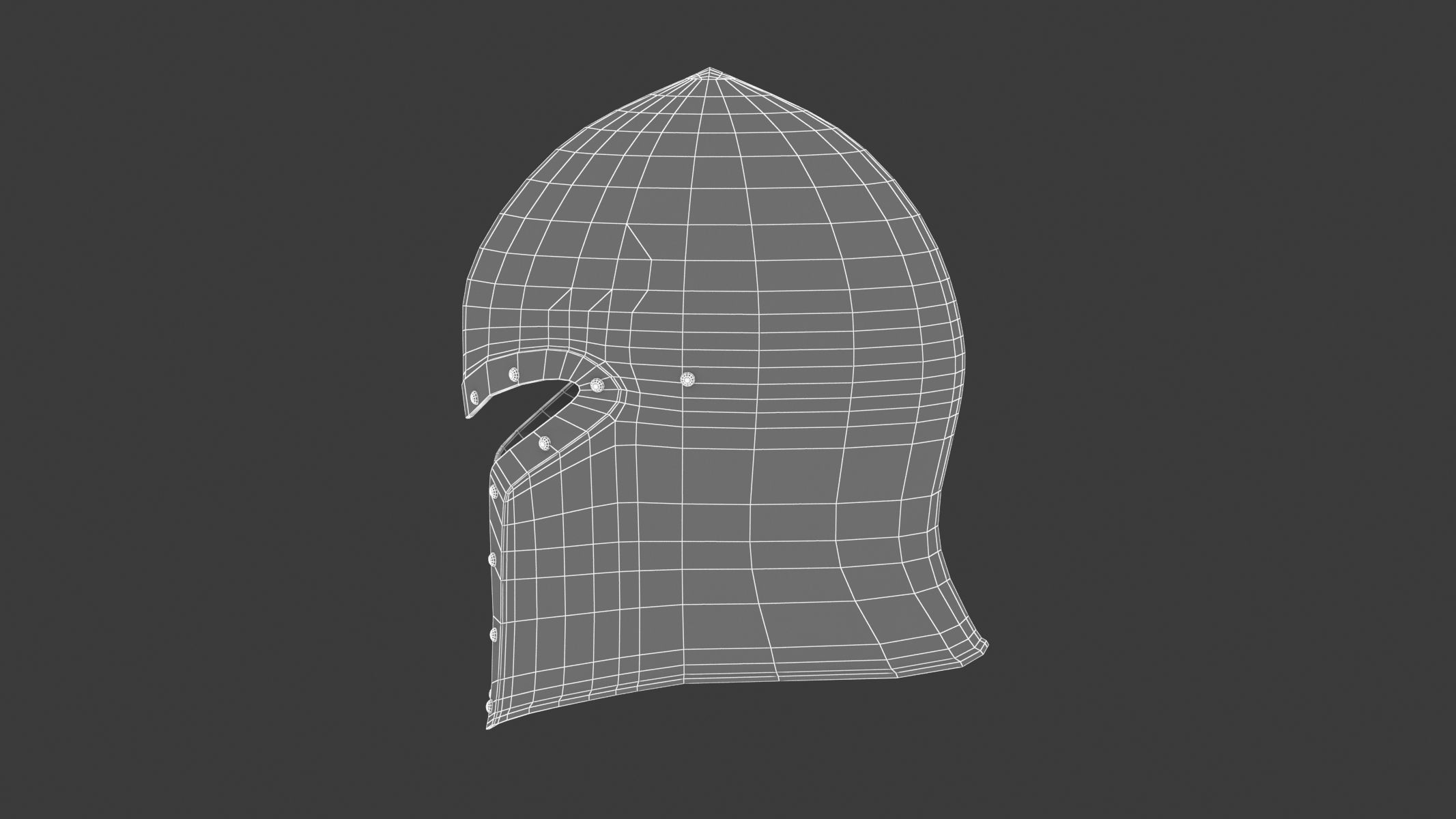 Medieval Helmet 03 3D model_16