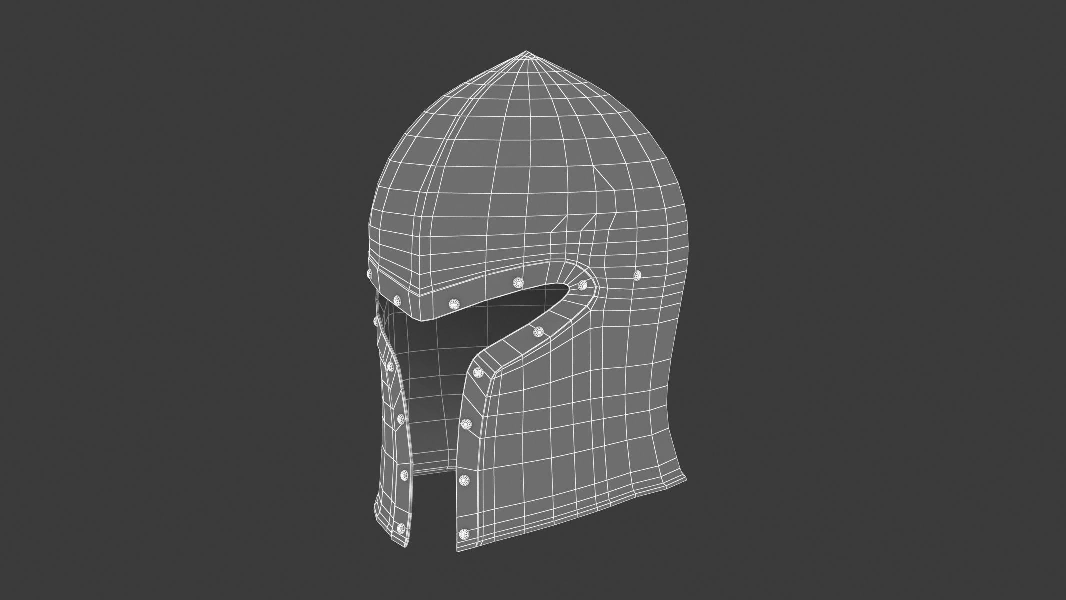 Medieval Helmet 03 3D model_10