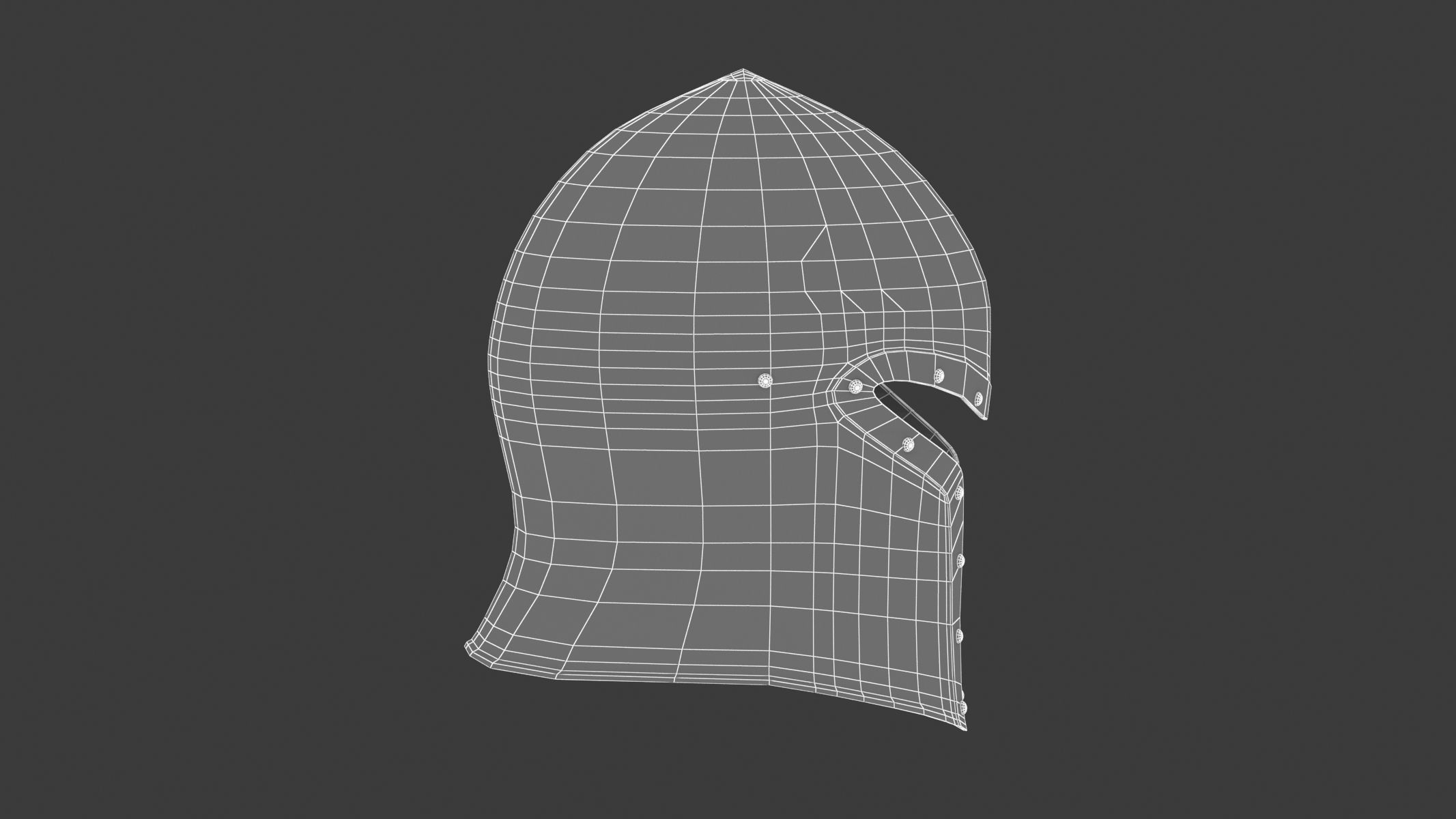 Medieval Helmet 03 3D model_13