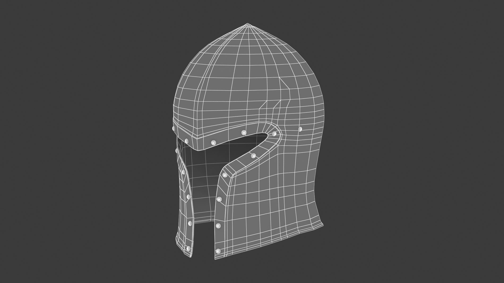 Medieval Helmet 03 3D model_17