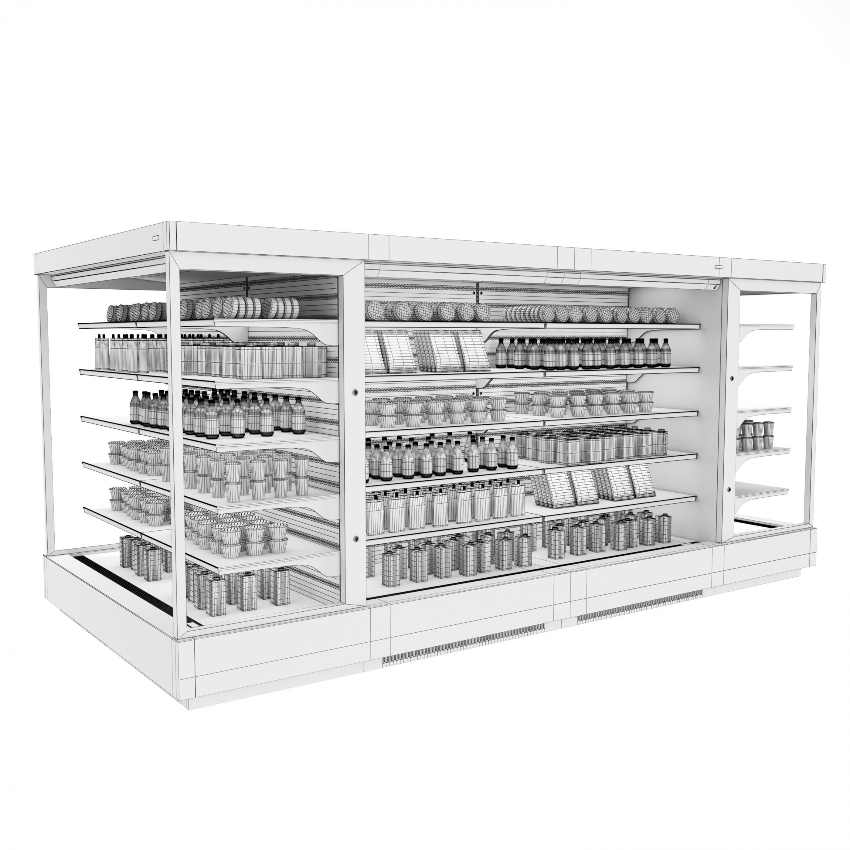 Refrigerated Showcase Arneg Panama 3D model_2